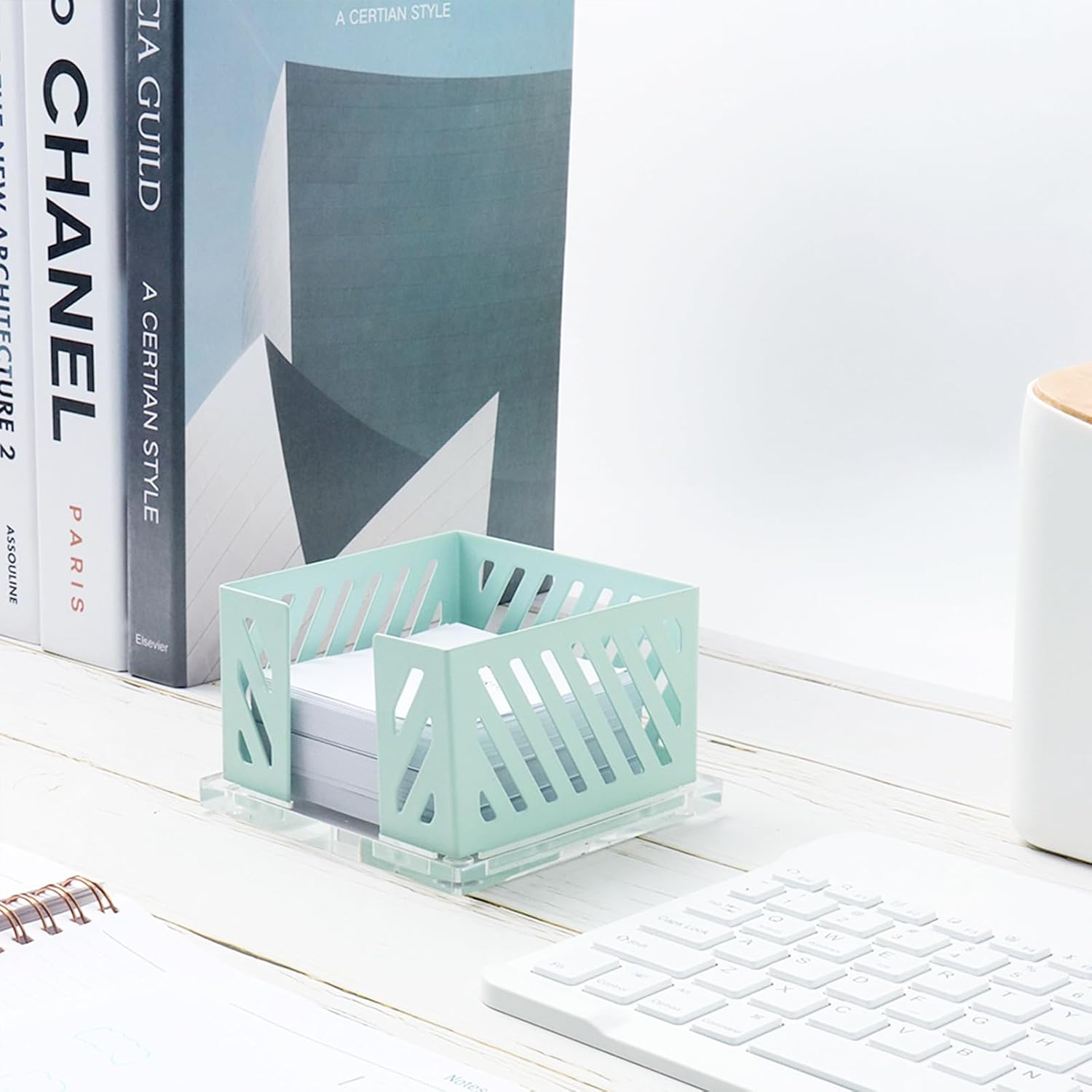NatSumeBasics Sticky Note Holder Mint Green Metal Post a It Note Holder 3.5 x 3.5 Clear Acrylic Base Cube Dispenser for Desk Organizers Accessories Supplies (Mint Green) 5 61pq07rOyVL. AC SL1500 - northernschoolofshiatsu.co.uk