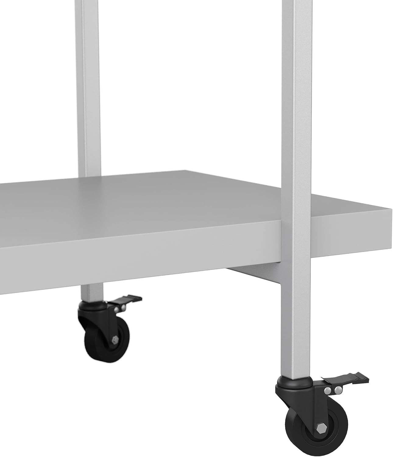 Martha Stewart Liam 2-Tier Mobile Office Storage and Printer Cart in White with Polished Brass Frame 7 61pvA56X68L. AC SL1500 - northernschoolofshiatsu.co.uk