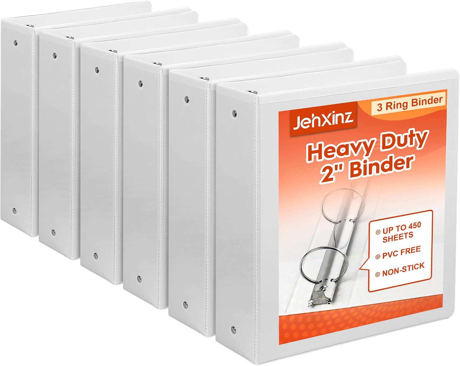 2-inch 3-Ring-Binders with Pockets, Durable 2'' View-Binder Fits US Letter Size 8.5'' x 11'' Paper - White Presentation Binders for Office/Home/Back to School Use, Pack of 6 (2-inch) 1 61pzHMcCeDL. AC SL1500 - northernschoolofshiatsu.co.uk