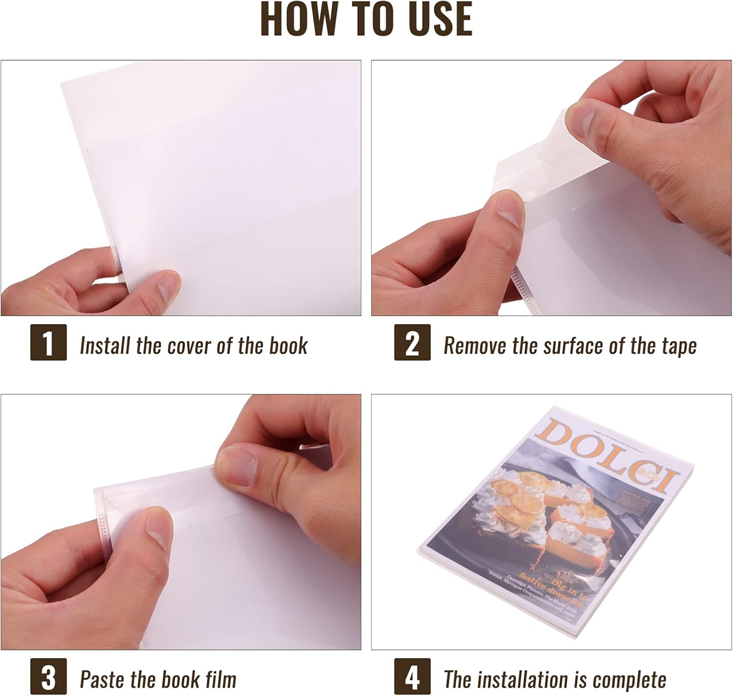 NUOBESTY Clear Note Book Film Protectors Plastic Textbook Covers Self Adhesive Reusable for Office Home 5pcs Plastic 3 61qdsVfjzDS. AC SL1500 - northernschoolofshiatsu.co.uk