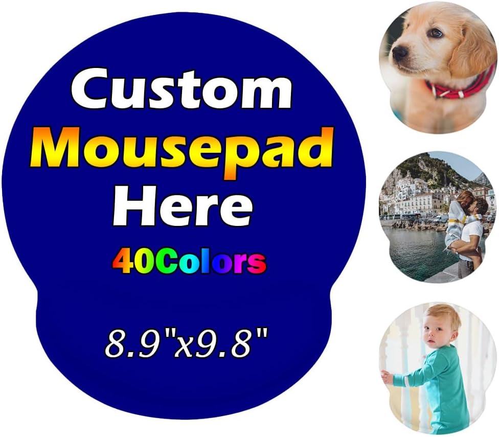 Personalized Wrist Rest Mouse Pad, Add Your Photo, Text, Logo or Art Design, Custom Your own Customized Gaming, Office Mousepad, Black, 7.6-9 76 61qiwT5UG6L. AC SL1000 - northernschoolofshiatsu.co.uk