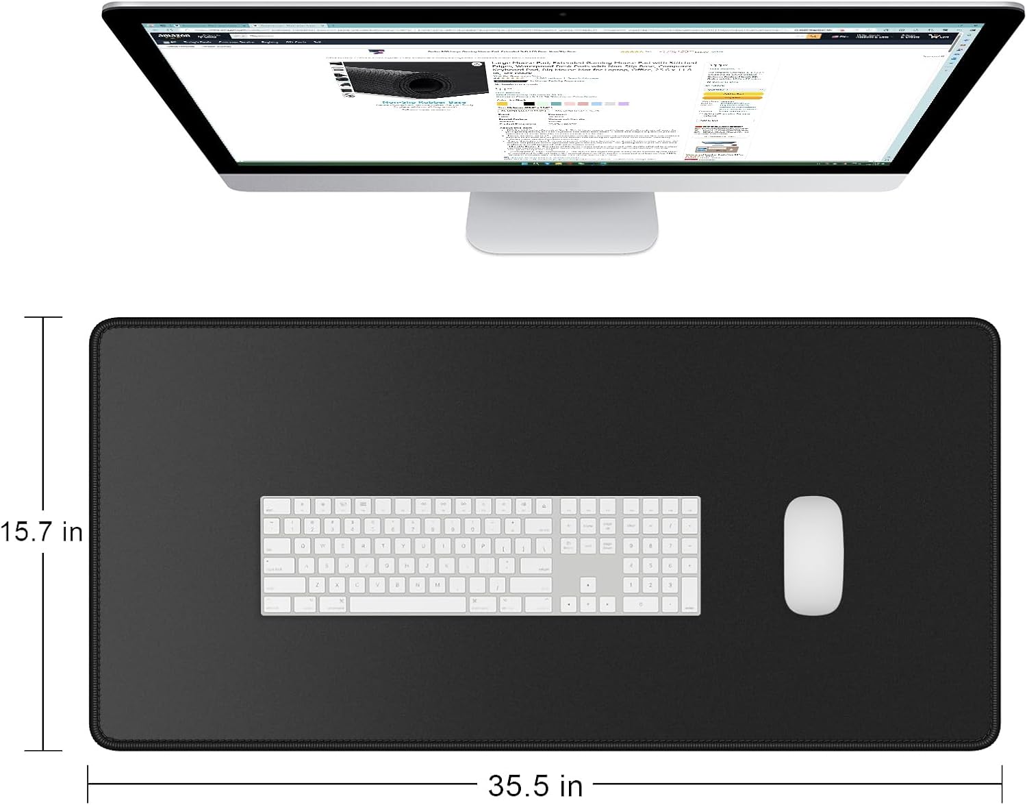 Dapesuom Large Mouse Pad, Extended Gaming Mouse Mat with Stitched Edges, Full Size Desk Mats with Non-Slip Base, Computer Big Desktop Keyboard Pad for Gamer, Laptop, Office, 23.6 x 11.8 in, Pink 158 61qmuEJrlLL. AC SL1500 - northernschoolofshiatsu.co.uk