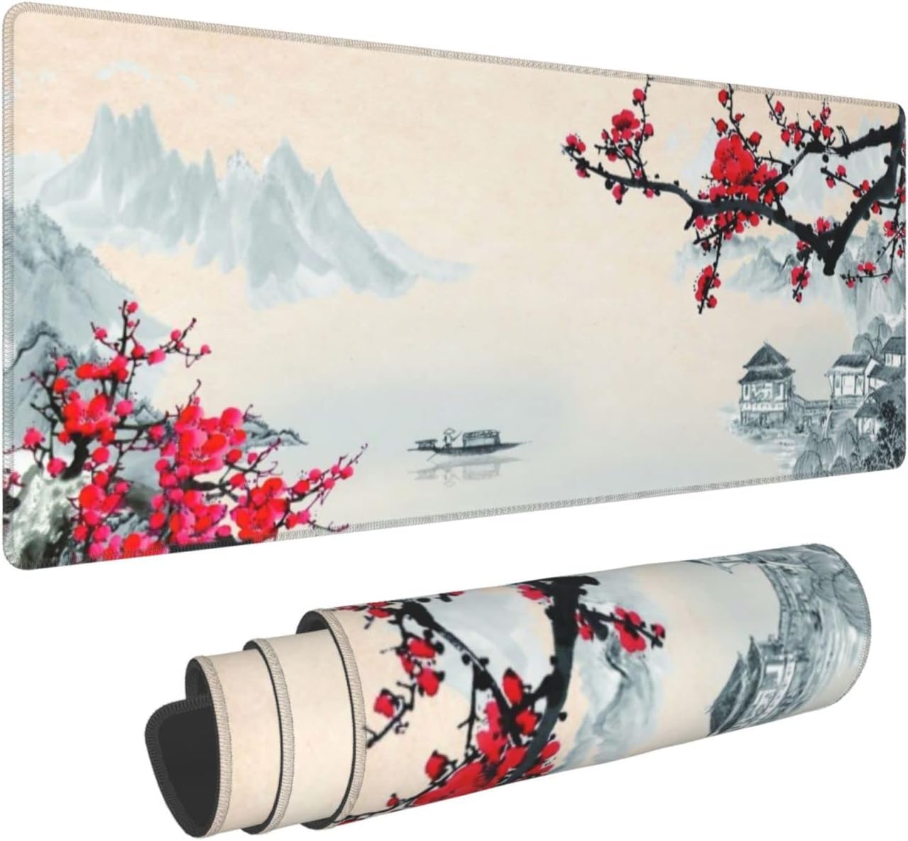 Large Floral Mouse Pad Extended Gaming Mousepad 31.5"x11.8" Vintage Aesthetic Black Desk Mat Flower Mouse Pad Plant Wildflower Mousepad XXL Laptop Computer Keyboard Mats for Desk Office 219 61rhUZC7uJL. AC SL1500 - northernschoolofshiatsu.co.uk