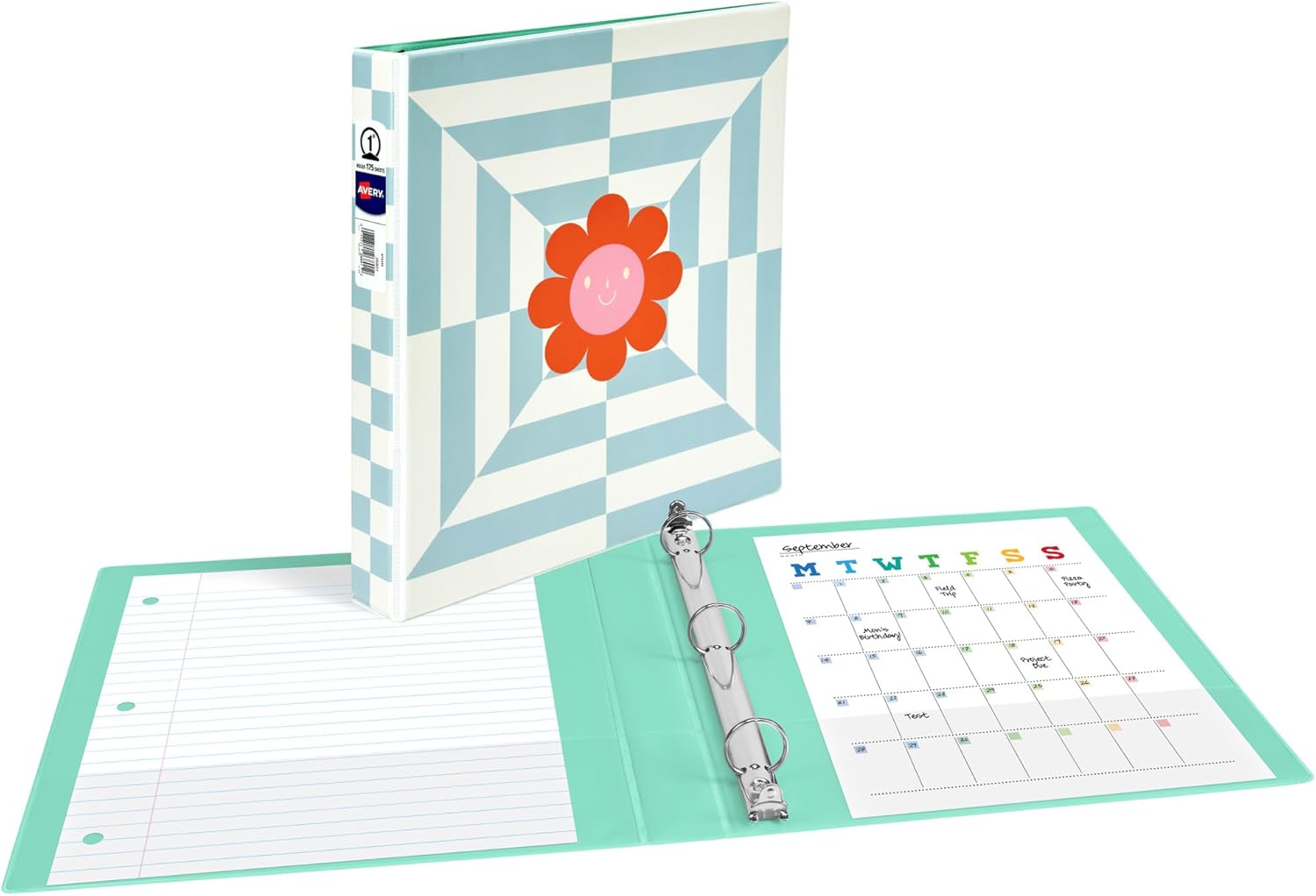Avery 3 Ring Binder, 1 Inch Round Rings, Retro Collection, Flower Power (26802) 2 61rvRlTnkuL. AC SL1500 - northernschoolofshiatsu.co.uk