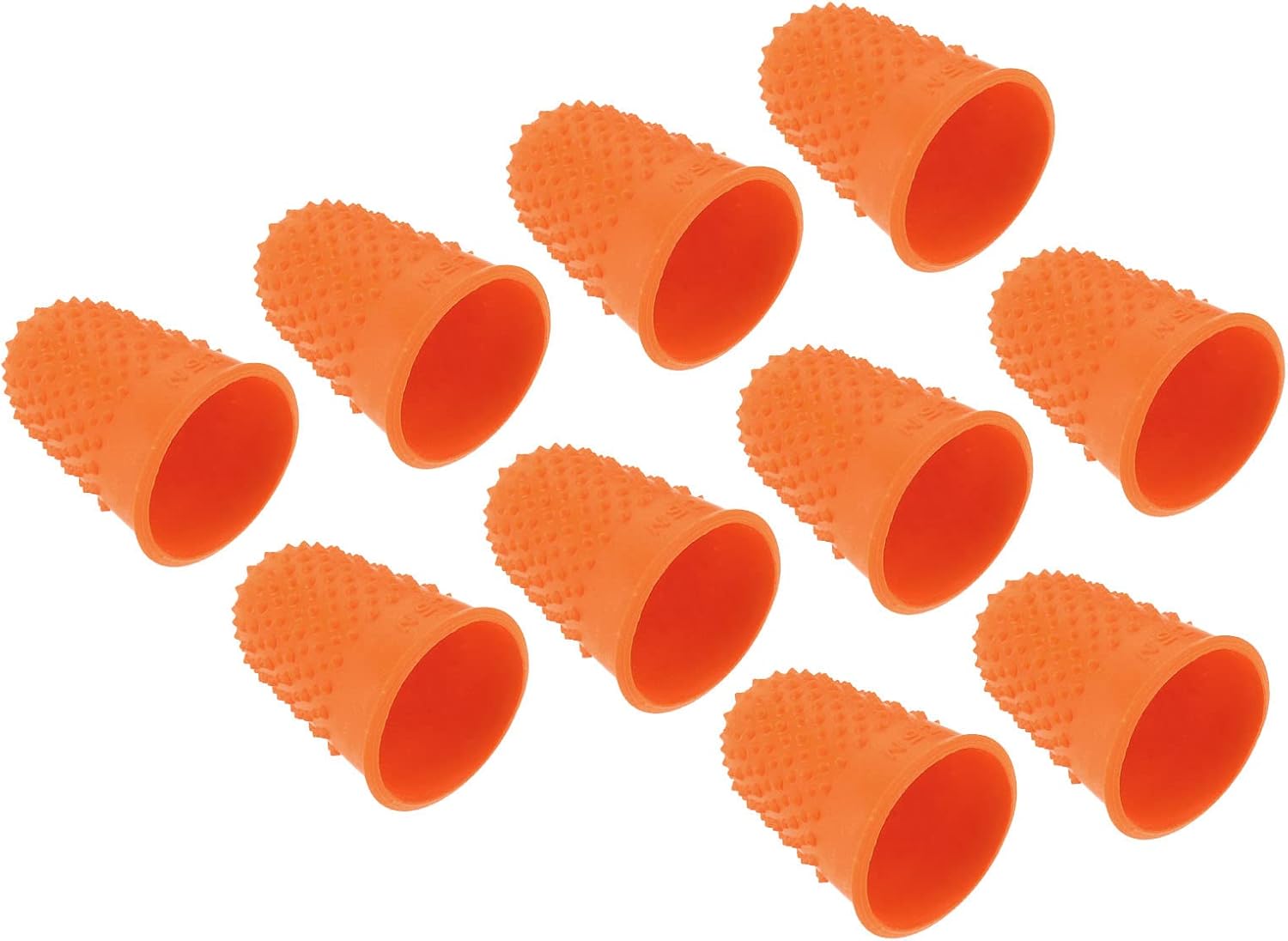 PATIKIL 0.71x1.14 Inch Rubber Finger Tips, 20 Pack Silicone Thumb Fingertip Protector Covers Guard Pads Thimble Grips for Office Counting Sewing, Blue Medium Size 41 - northernschoolofshiatsu.co.uk