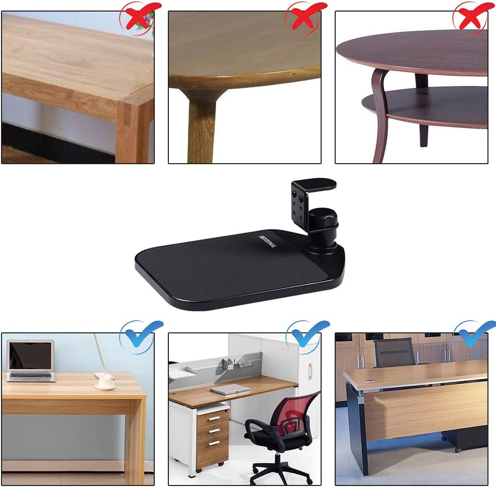 Ergonomic Mouse Platform Under Desk Ergonomic Wrister Mouse Pad (Black) 8 61te7+tL GL. AC SL1000 - northernschoolofshiatsu.co.uk