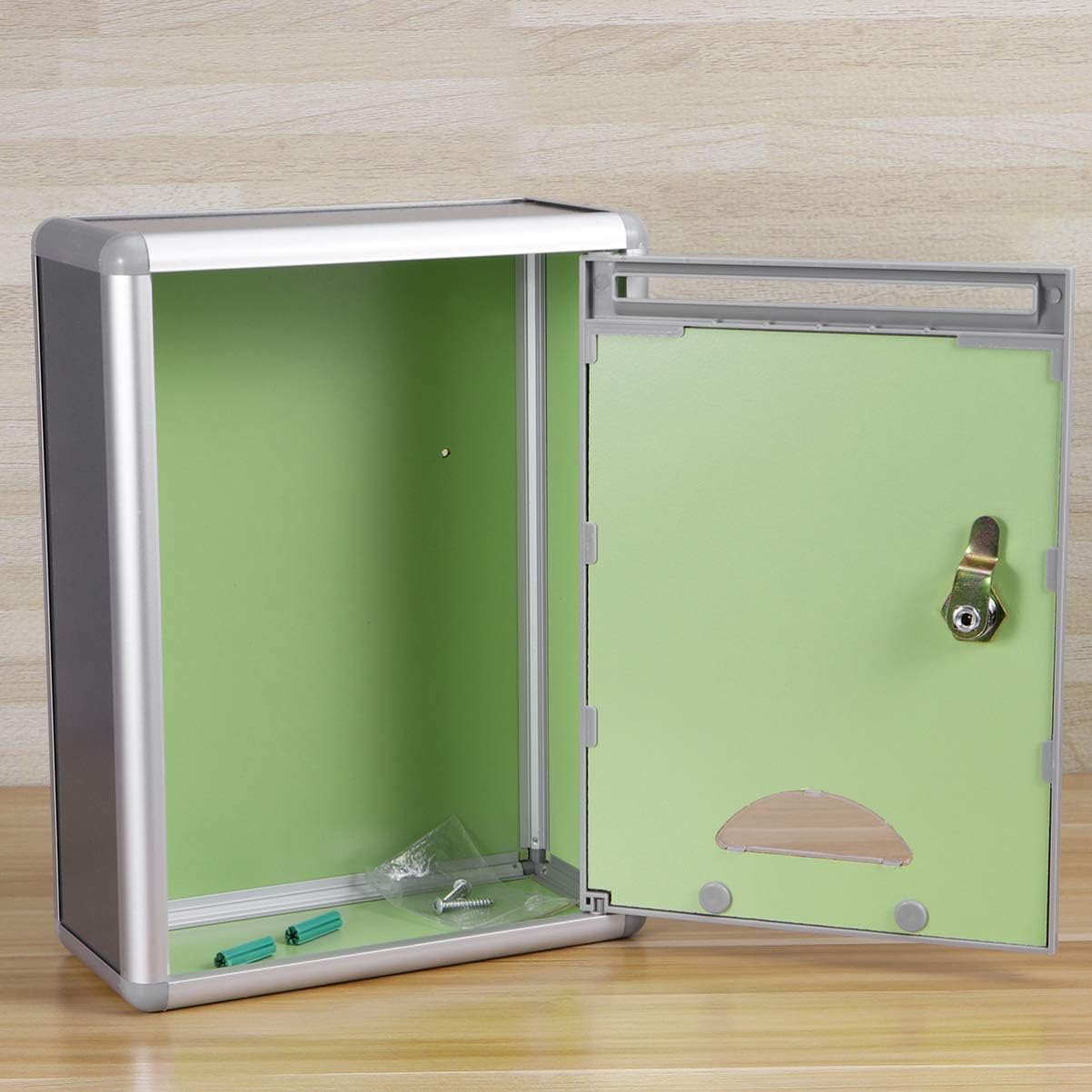 Suggestion Box Drop Box Lock Wall Mount for Office Customer Center Hotel Home Business Aluminum Alloy Ballot Box Letter Box Complaint Box 7 - northernschoolofshiatsu.co.uk