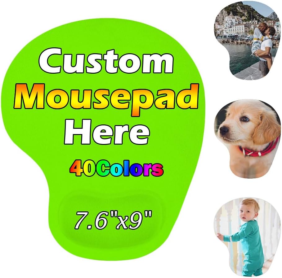 Personalized Wrist Rest Mouse Pad, Add Your Photo, Text, Logo or Art Design, Custom Your own Customized Gaming, Office Mousepad, Black, 7.6-9 69 61uH3E4TwjL. AC SL1000 - northernschoolofshiatsu.co.uk