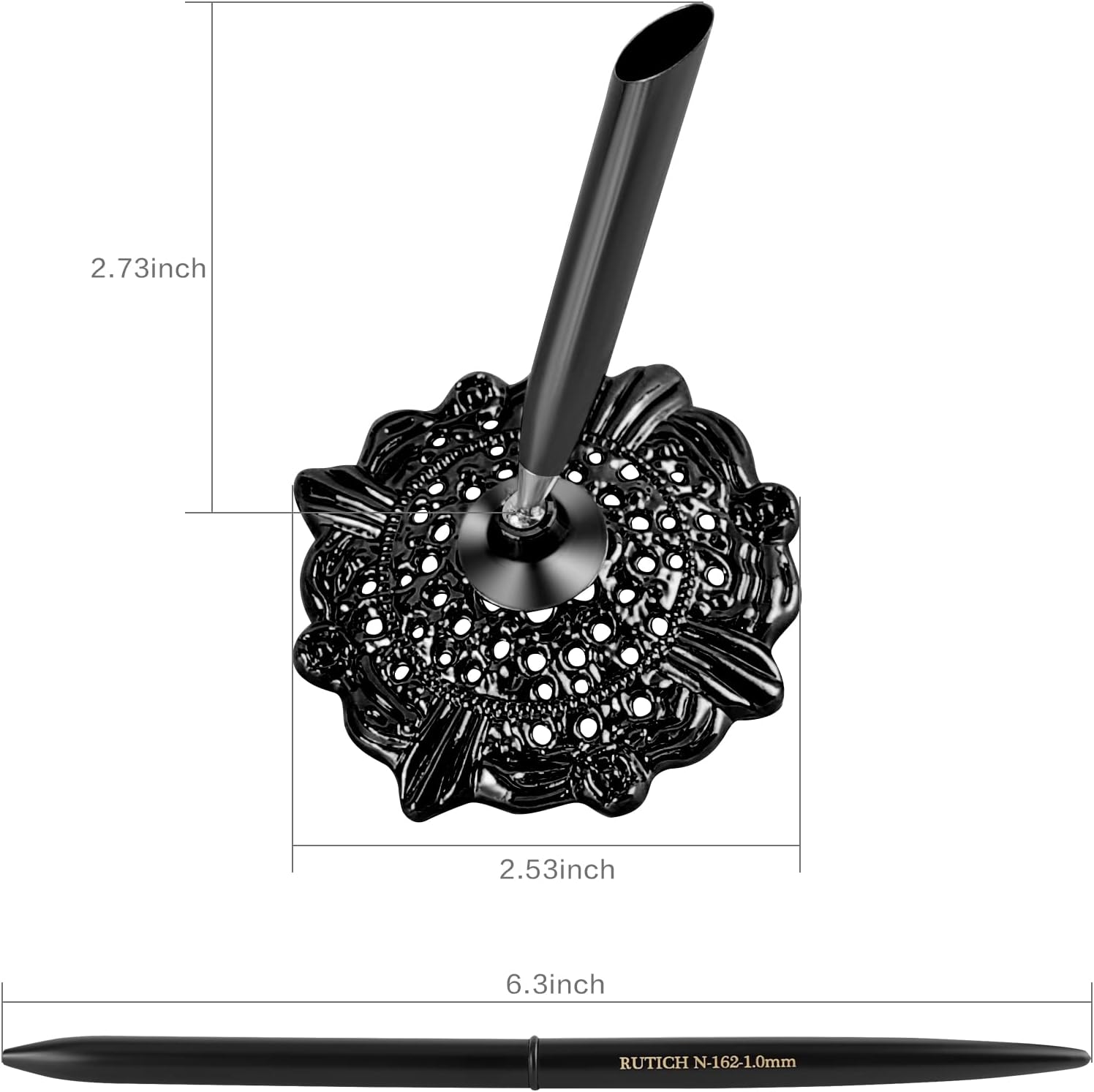 Hollow Round Pen Holder Signing Pen Set for Wedding Bridal Golden 24 61ufDH LWRL. AC SL1500 - northernschoolofshiatsu.co.uk