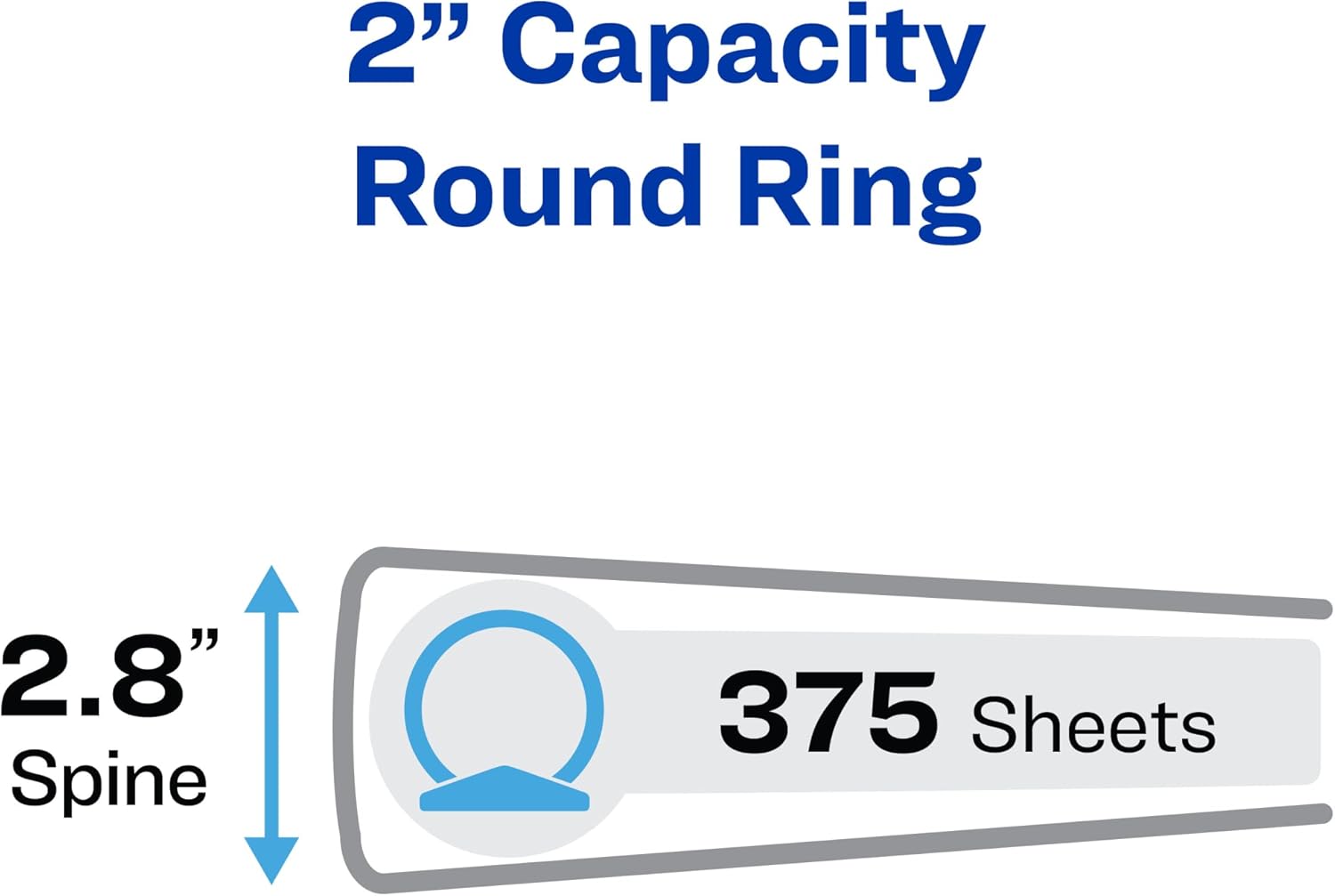 Avery Economy View 3 Ring Binder, 1" Round Rings, 1 White Binder (05711) 58 61upP24Ol+L. AC SL1500 - northernschoolofshiatsu.co.uk