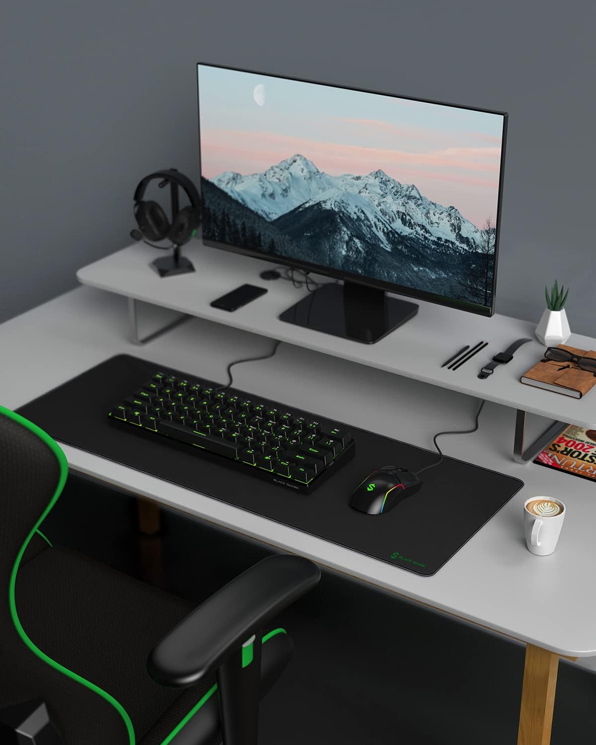 Black Shark Gaming Mouse Pad Desk Mat 47.2” x 23.6”, Oversized Large Mouse Pad, Non-Slip Mousepad, Super-Thick with Special-Textured Surface, Anti-Fray Stitched Edges, Desk Pad Manta P4 8 61v9B45TakL. AC SL1500 - northernschoolofshiatsu.co.uk