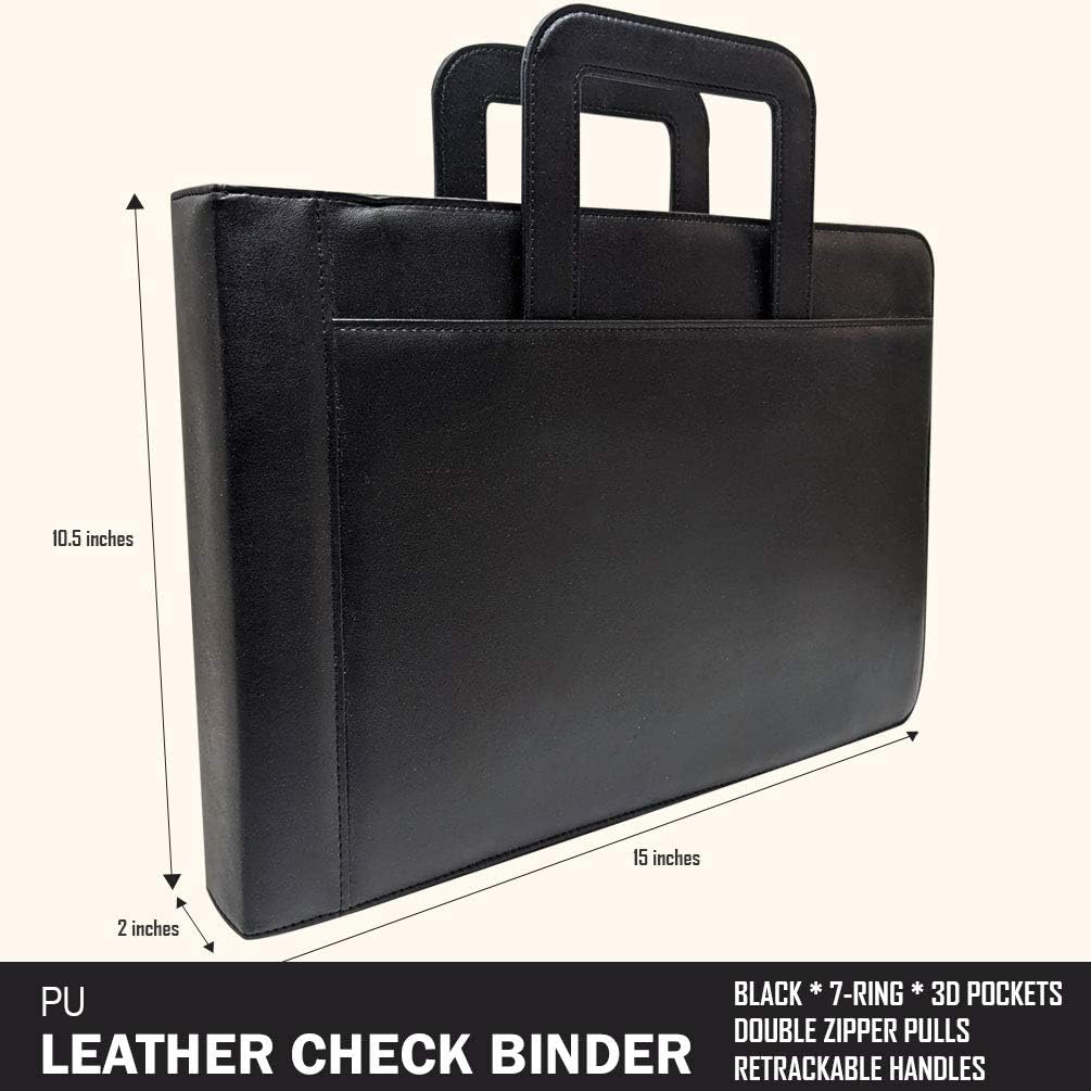 MSP 7 Ring Business Check Portfolio Binder with Handle, Zipper Closure for 3-to-A Pages Business or Personal Checks with Stub (7 Ring Business Check Portfolio) 3 61vAwXUZY8L. AC SL1005 - northernschoolofshiatsu.co.uk