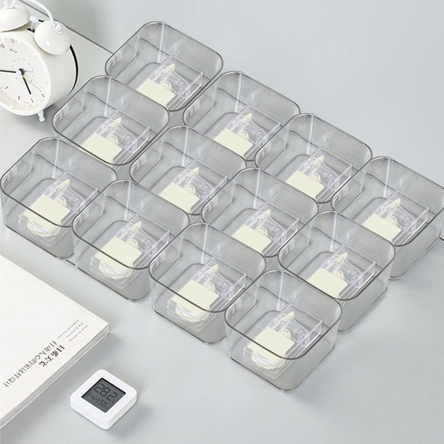 6 PCS PET Square Desk Organizer Tray, Clear Drawer Organizer Set for Home Office, Desk Drawers Dividers Makeup Vanity Storage Bins Kitchen Utensils 7 61vJ5J7F4OL. AC SL1500 - northernschoolofshiatsu.co.uk