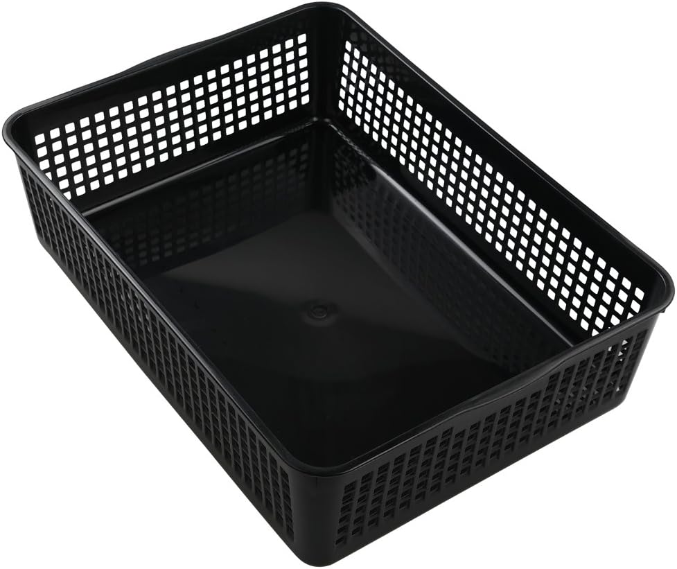 Saedy Black Plastic Basket Trays for Files, Letters, Documents, Set of 6 1 61vaZNtucQL. AC SL1004 - northernschoolofshiatsu.co.uk