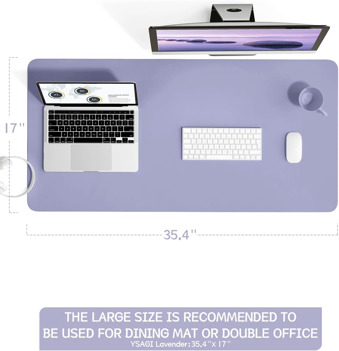 YSAGi Non-Slip Leather Desk Pad, Waterproof Laptop Computer Desk Keyboard Mat, Table Protector Blotter Mat, Large Mouse Pad for Office/Work/Home/Decor(Pink, 23.6" x 13.7") 92 61w+fOr8+UL. AC SL1500 - northernschoolofshiatsu.co.uk