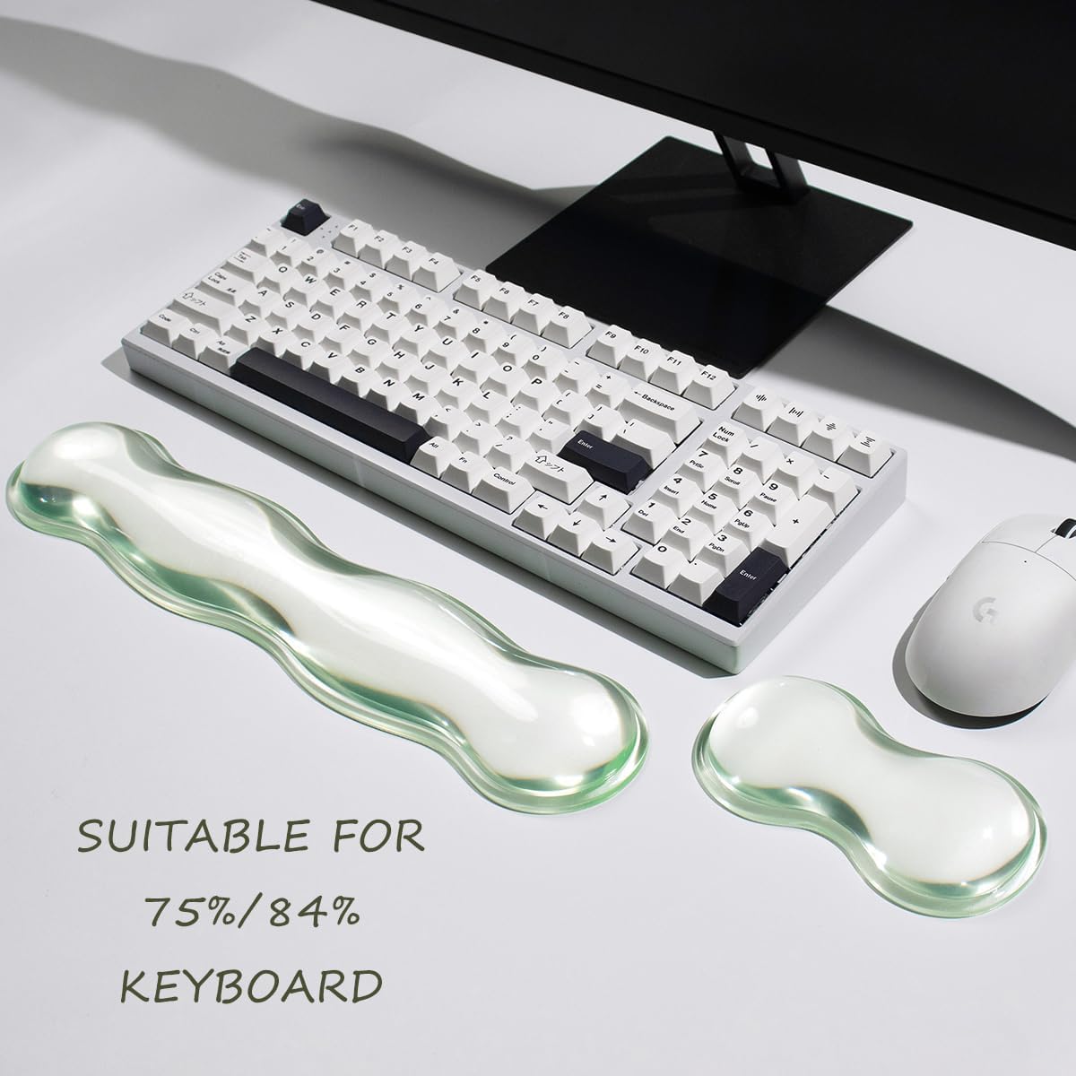 Clear Gel Wrist Rest for Keyboard and Mouse, White Silicone Keyboard Wrist Rest Set, Cute Ergonomic Wrist Rest for Keyboard 60%/75%(White) 25 61wISeJ3pCL. AC SL1200 - northernschoolofshiatsu.co.uk