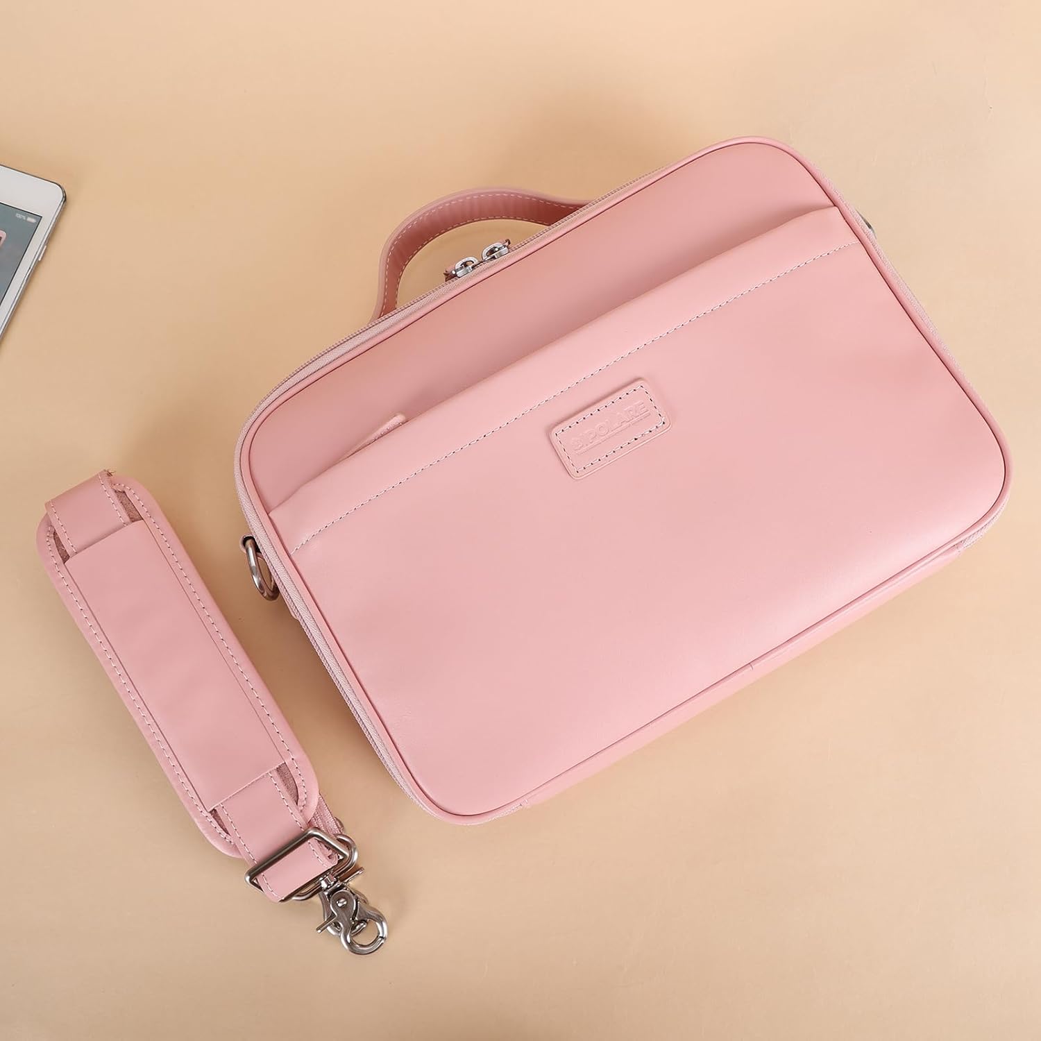 Polare Pink Full Grain Napa Leather Bible Cover for Women Lady Soft Christian Religious Carrying Church Bag Large Journal Case Book Protective Holder with YKK Zippers 2 - northernschoolofshiatsu.co.uk