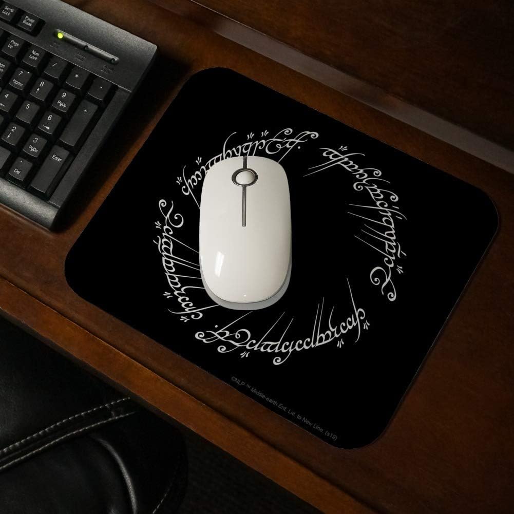The Lord of The Rings Mordor Script Low Profile Thin Rubber Mouse Pad Mousepad 2 - northernschoolofshiatsu.co.uk