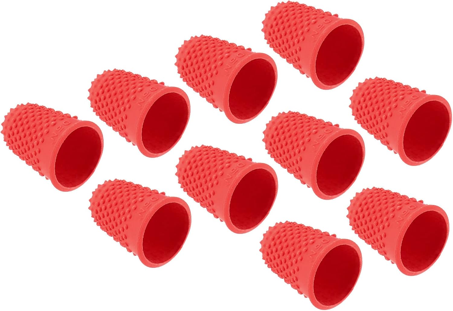 PATIKIL 0.71x1.14 Inch Rubber Finger Tips, 20 Pack Silicone Thumb Fingertip Protector Covers Guard Pads Thimble Grips for Office Counting Sewing, Blue Medium Size 1 - northernschoolofshiatsu.co.uk