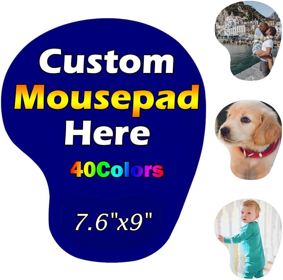 Personalized Wrist Rest Mouse Pad, Add Your Photo, Text, Logo or Art Design, Custom Your own Customized Gaming, Office Mousepad, Black, 7.6-9 14 61yZzbwJahL. AC SL1000 - northernschoolofshiatsu.co.uk