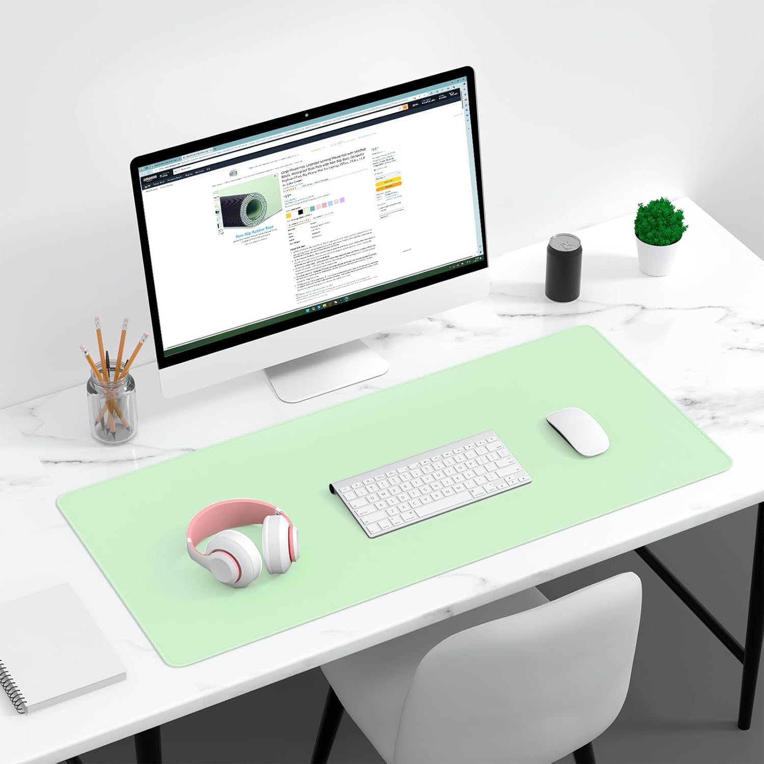 Dapesuom Large Mouse Pad, Extended Gaming Mouse Mat with Stitched Edges, Full Size Desk Mats with Non-Slip Base, Computer Big Desktop Keyboard Pad for Gamer, Laptop, Office, 23.6 x 11.8 in, Pink 165 61yp81NPPjL. AC SL1500 - northernschoolofshiatsu.co.uk