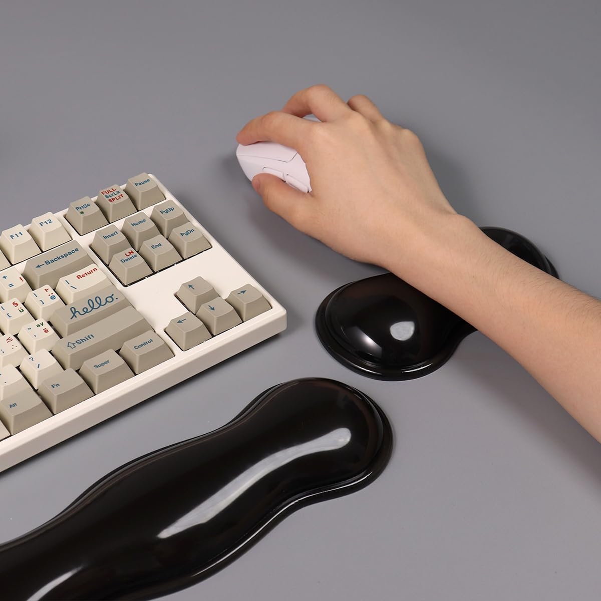 Clear Gel Wrist Rest for Keyboard and Mouse, White Silicone Keyboard Wrist Rest Set, Cute Ergonomic Wrist Rest for Keyboard 60%/75%(White) 99 61yrpgVm2hL. AC SL1200 - northernschoolofshiatsu.co.uk