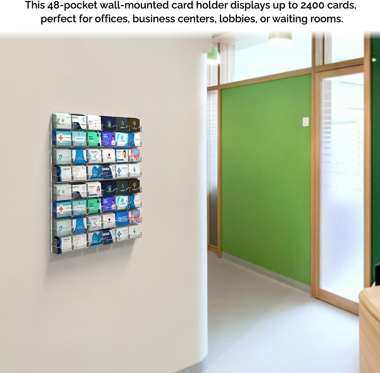 Marketing Holders Wall Business Card Holder with Hanging Hardware for 3.5" x 2" Contact Cards Trade Show Expos Real Estate Retail Stores 48 Pocket Clear Acrylic 29 61zPROKAOqL. AC SL1280 - northernschoolofshiatsu.co.uk