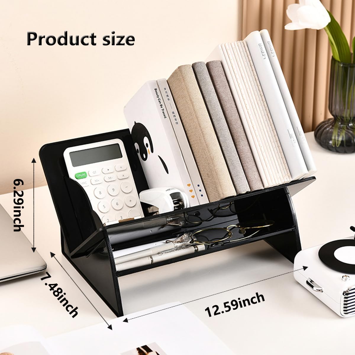 Acrylic Desktop Bookshelf, Detachable Bookcase, Clear Book Organizer, Book/CD/Magazine Rack for Office/Study Room Library/Home (Clear, 12.6“) 2 61zPwHJvNZL. AC SL1200 - northernschoolofshiatsu.co.uk