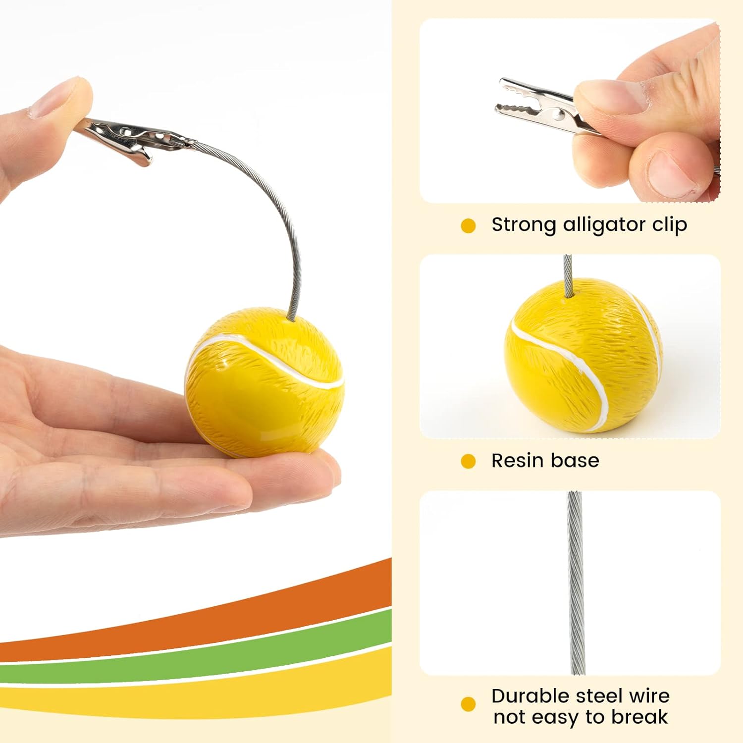 RONRONS 5 Pack Resin Ball Base Memo Clip Holder Stand Note Paper Clip Pictures Card Display with Alligator Clip,Baseball 4 61zlS5e3D3L. AC SL1500 - northernschoolofshiatsu.co.uk