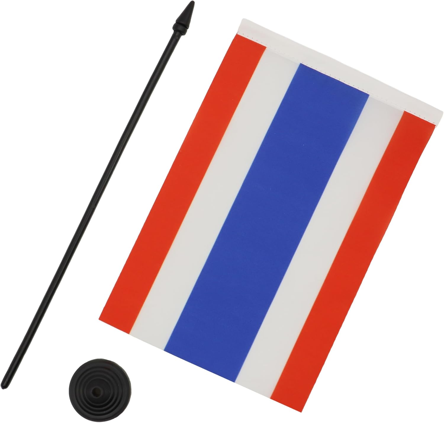 Thailand Table Flag 5'' x 8'' - Thai Desk Flag 21 x 14 cm - Black plastic stick and base - AZ FLAG 3 - northernschoolofshiatsu.co.uk