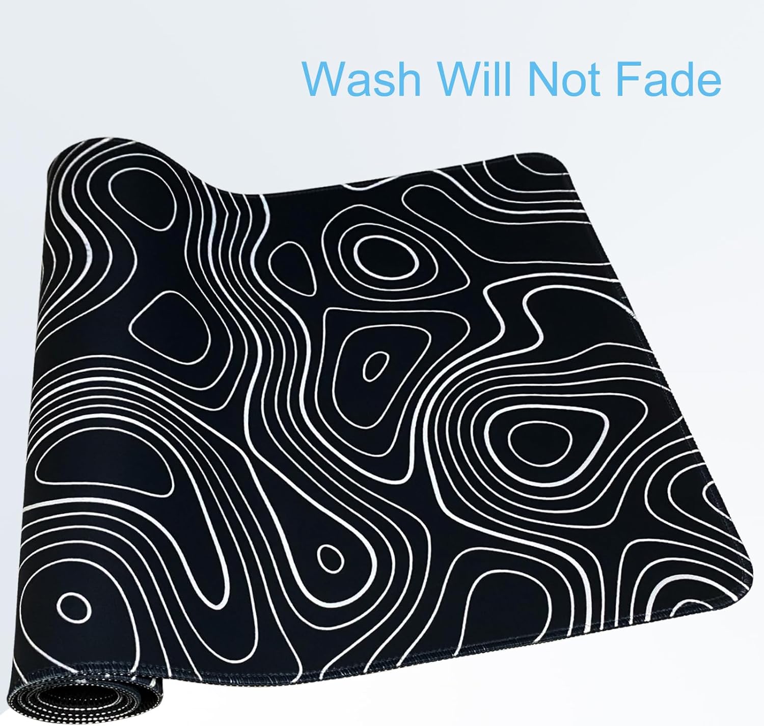 Large Gaming Mousepad, XL 35.4x15.7 Inch, with Stitched Edges - Waterproof, Non-Slip Base - Perfect for Office & Home - Topographic Black 5 71+GUElLY8L. AC SL1500 - northernschoolofshiatsu.co.uk