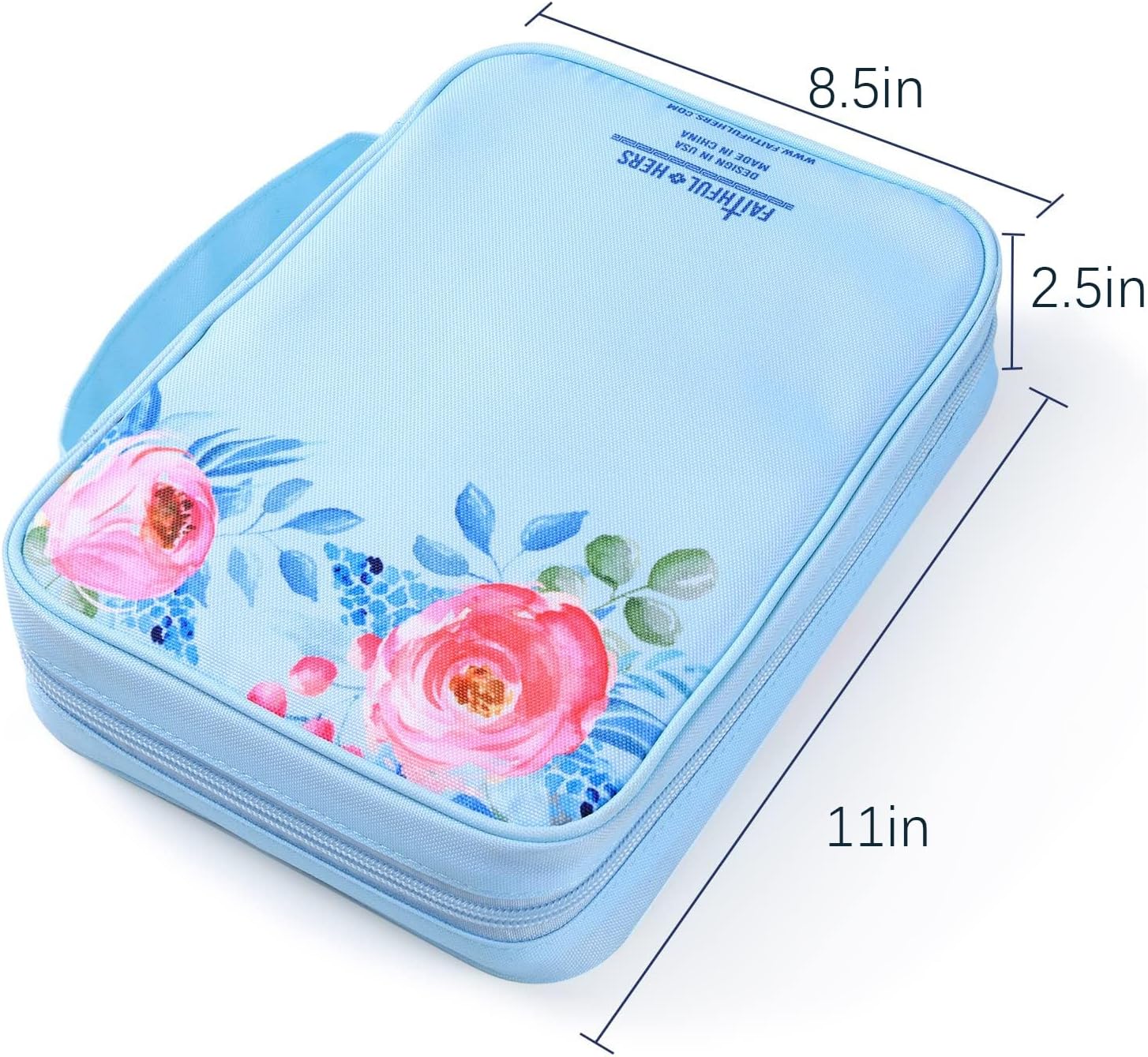 Bible Covers Case for Women Medium Large Bible Carrying Cases Holder 11" x8.5" x2.5" Floral Bible Book Carrier Tote Bags with Pockets Bookmarks Handles Zipper Christian Accessories Gifts 6 71+VUwn3VwL. AC SL1500 - northernschoolofshiatsu.co.uk
