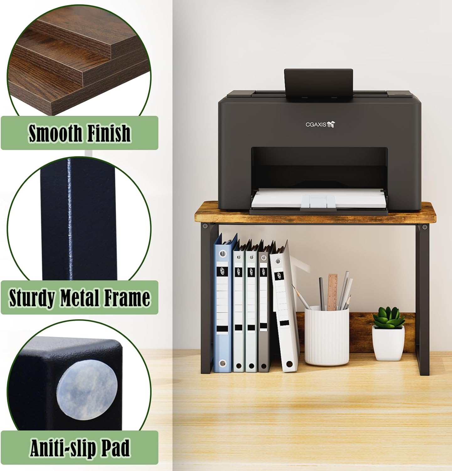 MARTY Desktop Printer Stand 2 Pack Printer Stand with Storage for Desk, Shelf Organzier for Home/Office Printer Riser Under Desk Small Table for Fax Machine Scanner(Rustic Brown) 8 71+fWKyjAIL. AC SL1500 - northernschoolofshiatsu.co.uk