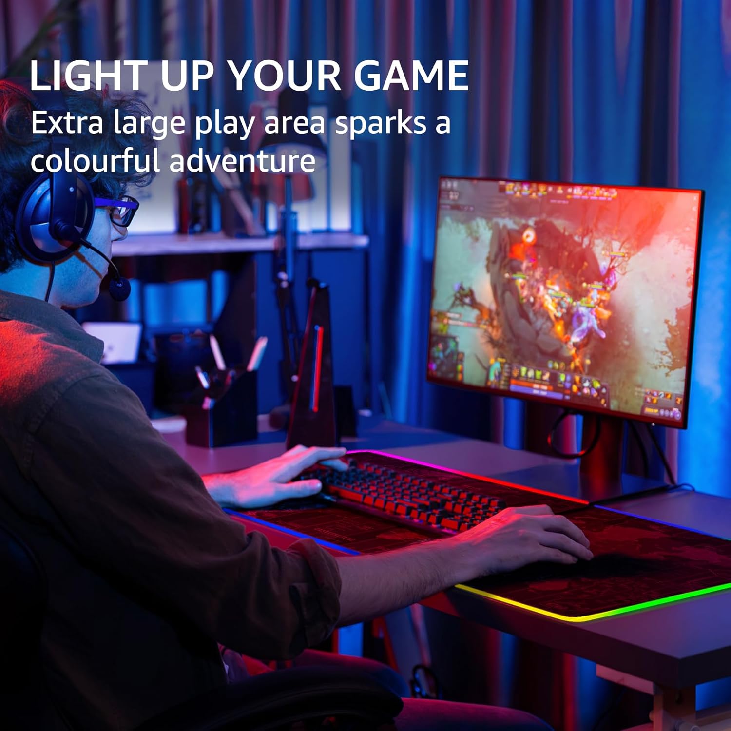 KTRIO Large Gaming Mouse Pad with Superior Micro-Weave Cloth, Extended Desk Mousepad with Stitched Edges, Non-Slip Base, Water Resist Keyboard Pad for Gamer, Office & Home, 31.5 x 11.8 in, Black 6 71+iKYRK0dL. AC SL1500 - northernschoolofshiatsu.co.uk