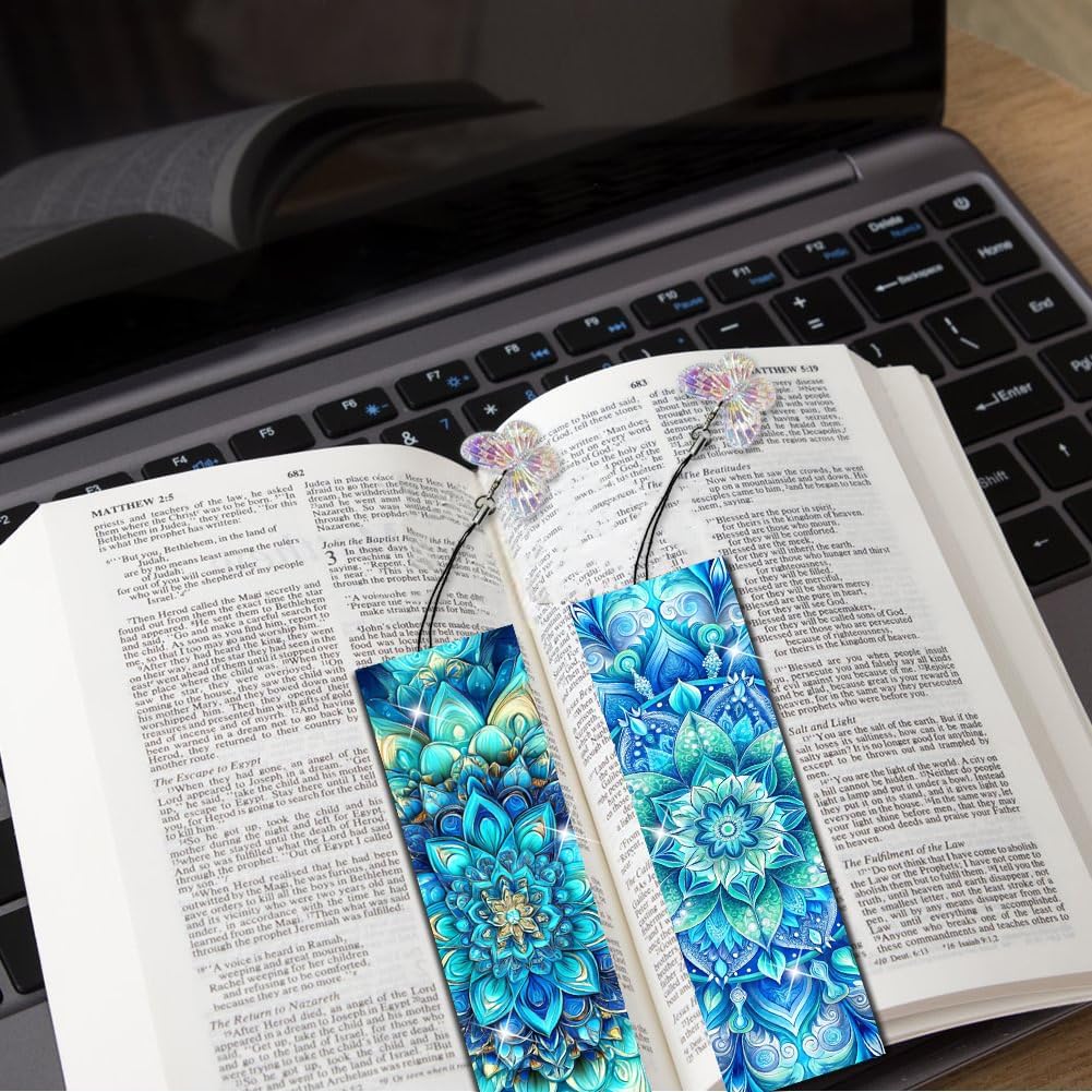 Puraikcmi 6 PCS 5D DIY Diamond Art Bookmarks,Mandala Diamond Painting Bookmarks Kits with Tassels Acrylic, Rhinestone Crafts Decoration Gift Set for Book Lovers Beginners & Adults 5 71+lRkKWiTL. AC SL1001 - northernschoolofshiatsu.co.uk