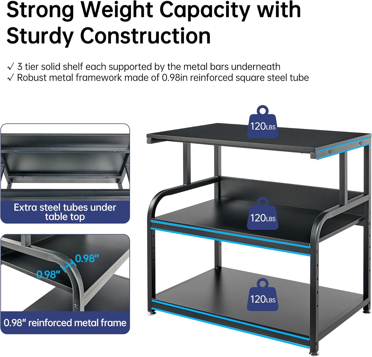 Large Printer Stand Table 23.6 x18.9 x 30 Inches with Height Adjustable Storage Shelf, 3 Tier Rolling Printer Cart with Wheels for Home Office, Gray 38 71 1bWXzNaL. AC SL1500 - northernschoolofshiatsu.co.uk