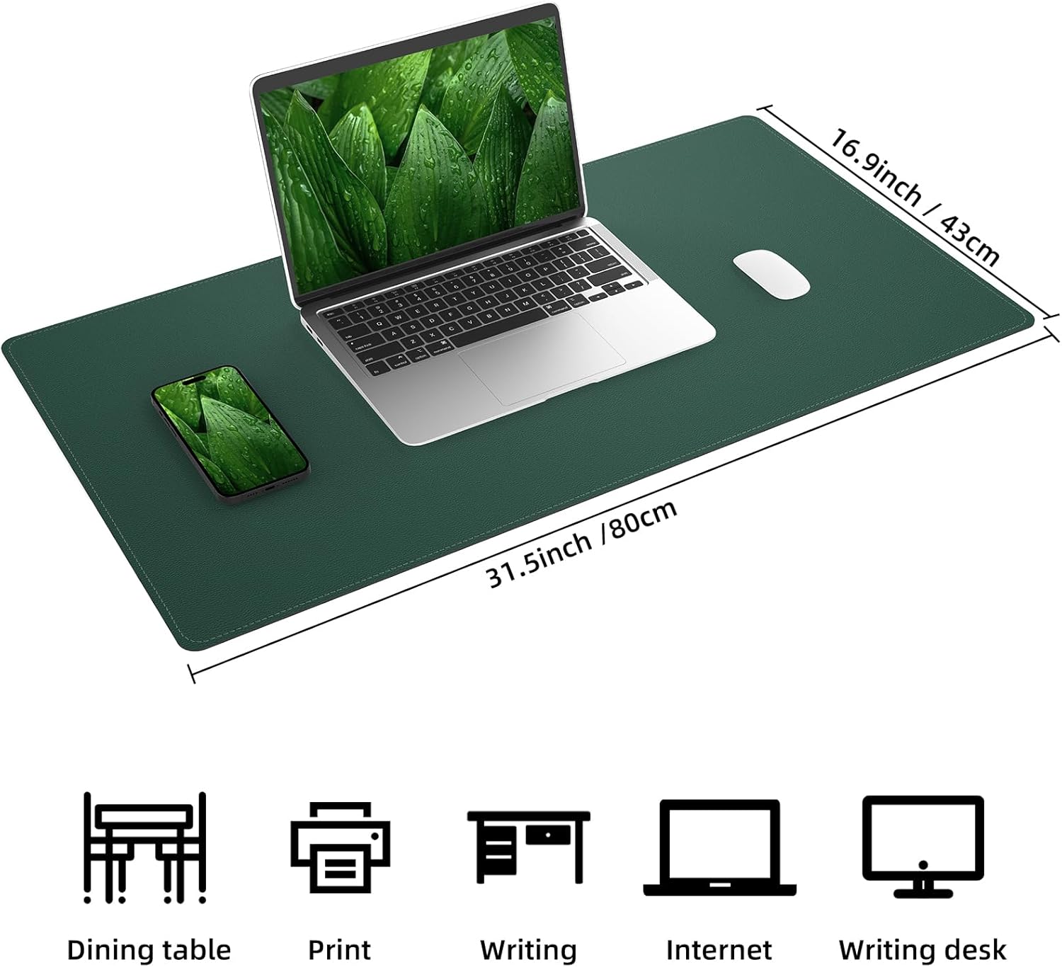 Large Desk Mat 47.2" x 17" Leather Desk Pad Protector with Natural Cork & PU Leather, Non-Slip Office Desk Mat, Large Mouse Pad, Waterproof Desk Blotter pad for Office&Home(Black) 316 71 NkEnm 5L. AC SL1500 - northernschoolofshiatsu.co.uk