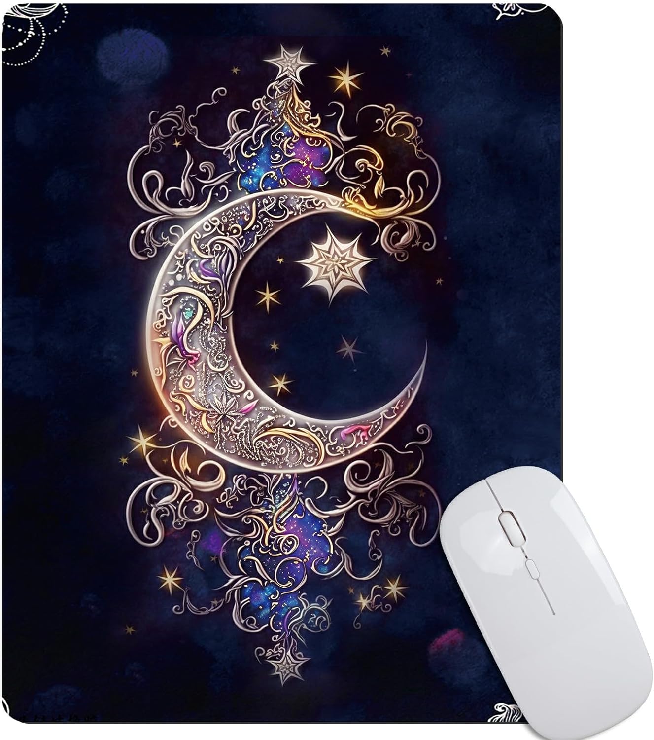 Moon Star Galaxy Floral Mouse Pad Mat for Laptop Mousepads Non-Slip Rubber Base Mouse Pads for Compute Working Home Office Accessories 64 71 Nn9p+bZL. AC SL1500 - northernschoolofshiatsu.co.uk