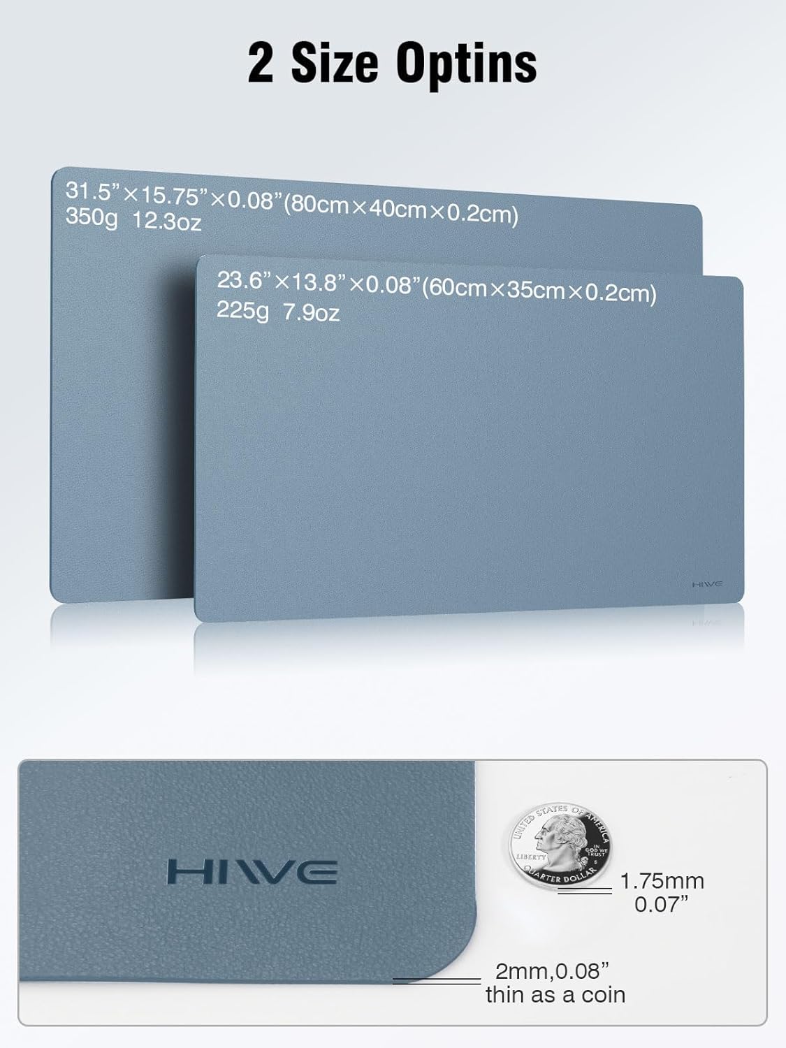 HiWe Desk Mat PU Leather - 31.5" x 15.75" X-Large Desktop Protector Cover, Waterproof Non-Slip Pad for Mouse/Keyboard/Laptop/Computer/Writing/Dining in Office & Home, Hit Grey 8 71 XJP1hU7L. AC SL1500 - northernschoolofshiatsu.co.uk
