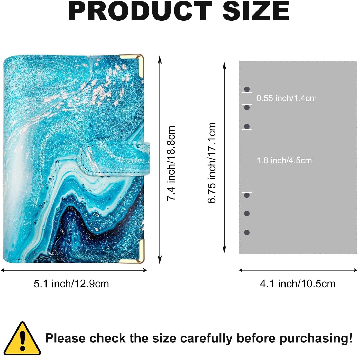 A5 Refillable 6 Ring Faux Leather Budget Binder,Mini Notebook Binder Cover for A5 Filler Paper,Loose Leaf Personal Planner Cover with Magnetic Buckle Closure(Marble Purple) 49 71 XP8U1bkL. AC SL1500 - northernschoolofshiatsu.co.uk