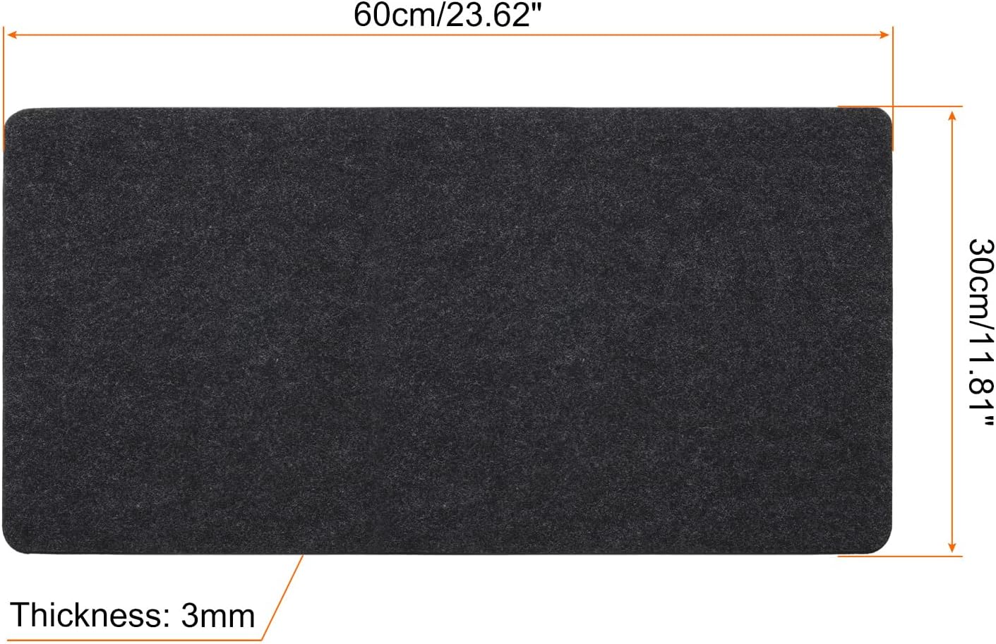 PATIKIL 24"x12" Desk Mat Protector, Felt Dual Side Desktop Pad Writing Mat for Office Home, Black 38 71 x2HvO 8L. AC SL1500 - northernschoolofshiatsu.co.uk