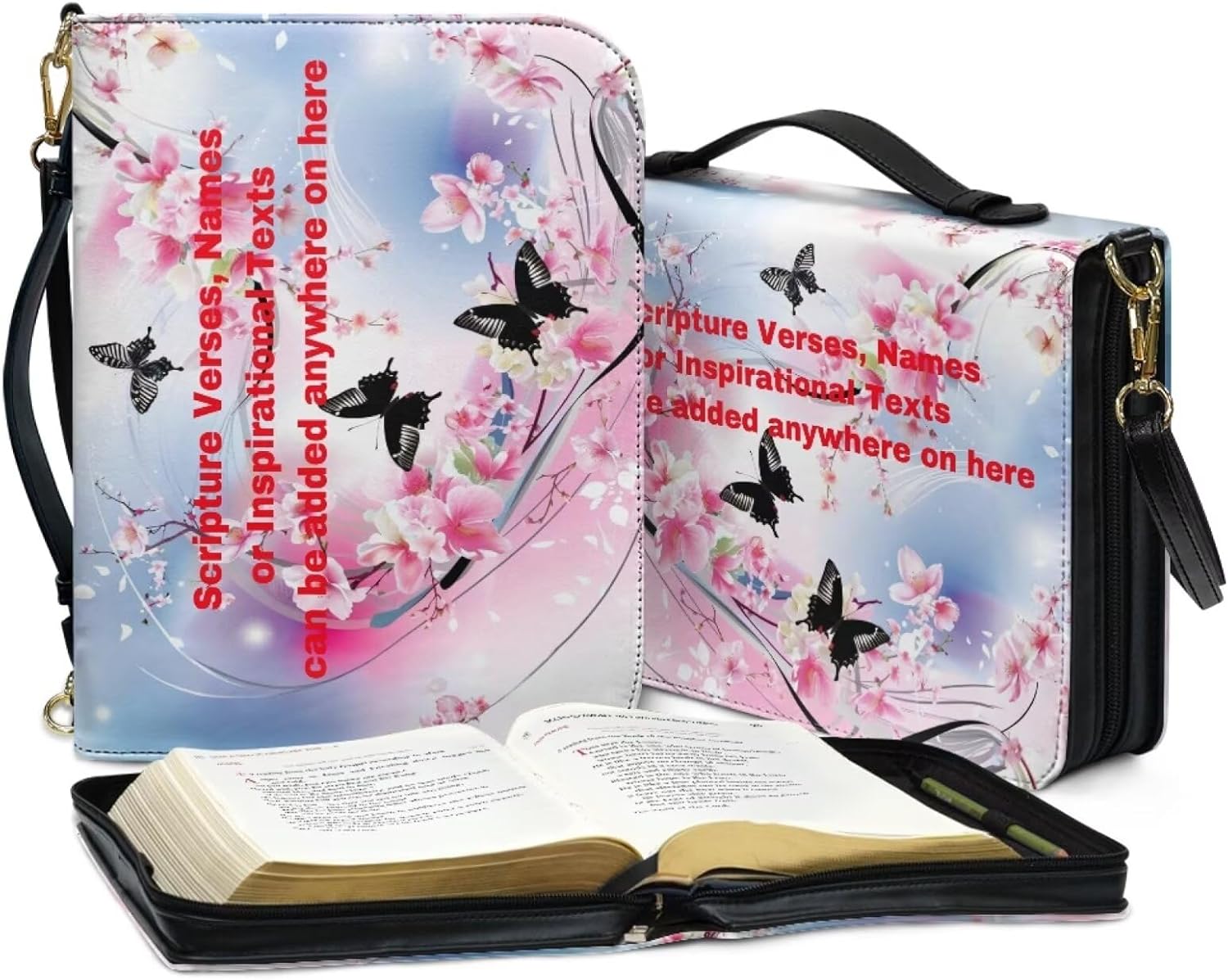 Custom Personalized PU Leather Bible Cover Case for Women,Customized Bible Cases Bible Tote Bag Bible Carrying Case Bible Carrier with Detachable Shoulder Strap,2XL 129 7104a4W0YiL. AC SL1500 - northernschoolofshiatsu.co.uk