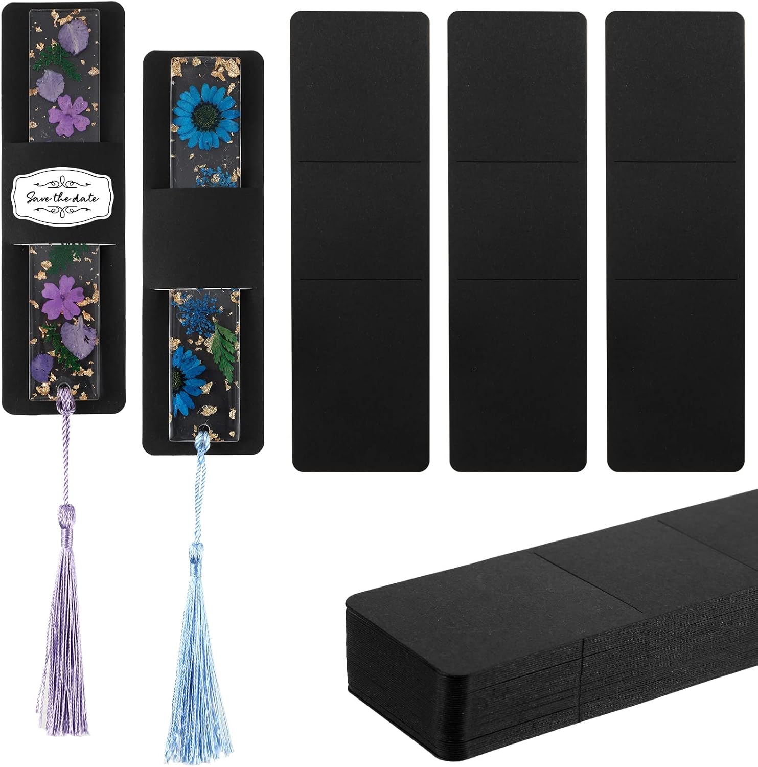 Fumete 50 Pieces Resin Bookmark Holder 5.9 x 1.8 Inches Kraft Bookmark Sleeves DIY Bookmarks Display Cards for Wrapping Small Business Packaging Supplies Party Favor Gift (Black, Cute) 1 7106TmO2X6L. AC SL1500 - northernschoolofshiatsu.co.uk