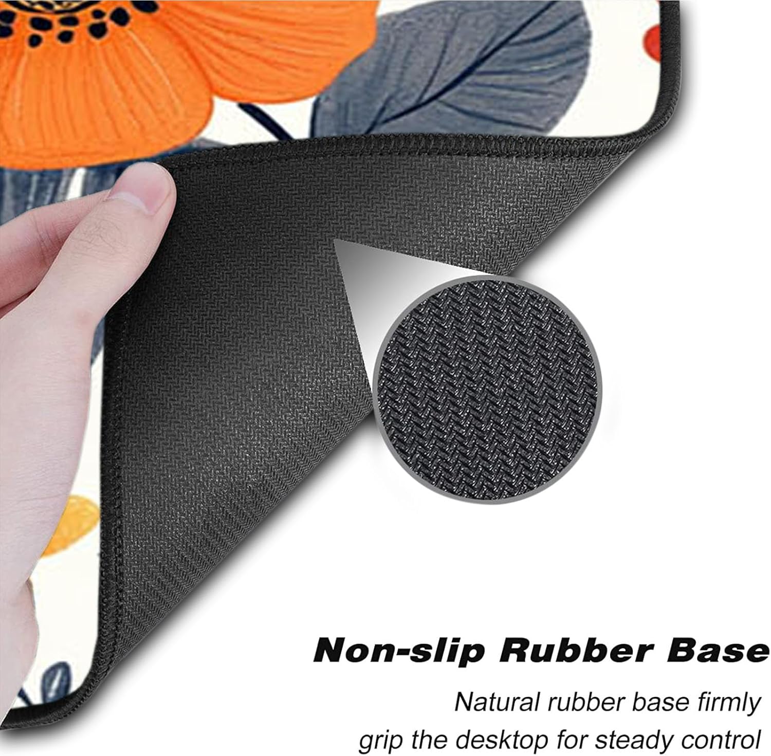 Keyboard Wrist Rest Set,Memory Foam Wrist Support Mouse Pad,31.5"x11.8" Desk Mat for Comfortable Typing & Pain Relief,Non-Slip Base for Office & Home Use - Abstract Flower 3 - northernschoolofshiatsu.co.uk