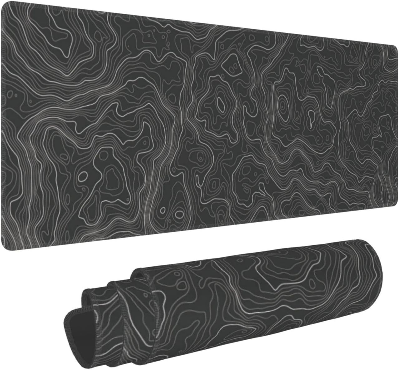 Red Topographic Contour Map Liquid Wave Topography Geography Gaming Mouse Pad 31.5 X 11.8 Inch XL Extended Large Keyboard Non-Slip Rubber Base with Stitched Edges for Home Office 71 710TL3EyqlL. AC SL1500 - northernschoolofshiatsu.co.uk
