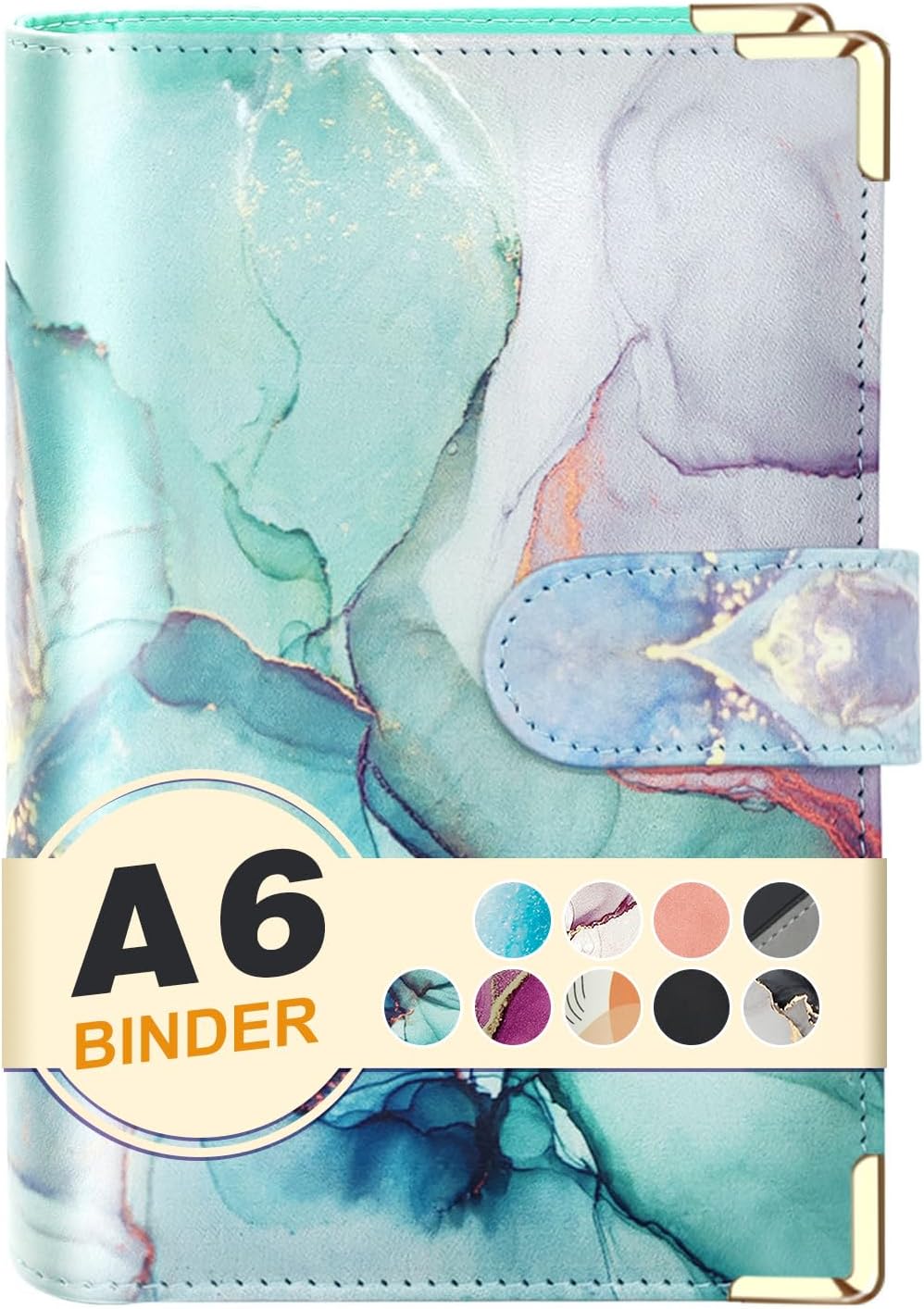 A5 Refillable 6 Ring Faux Leather Budget Binder,Mini Notebook Binder Cover for A5 Filler Paper,Loose Leaf Personal Planner Cover with Magnetic Buckle Closure(Marble Purple) 74 710Uqz4vIzL. AC SL1500 - northernschoolofshiatsu.co.uk