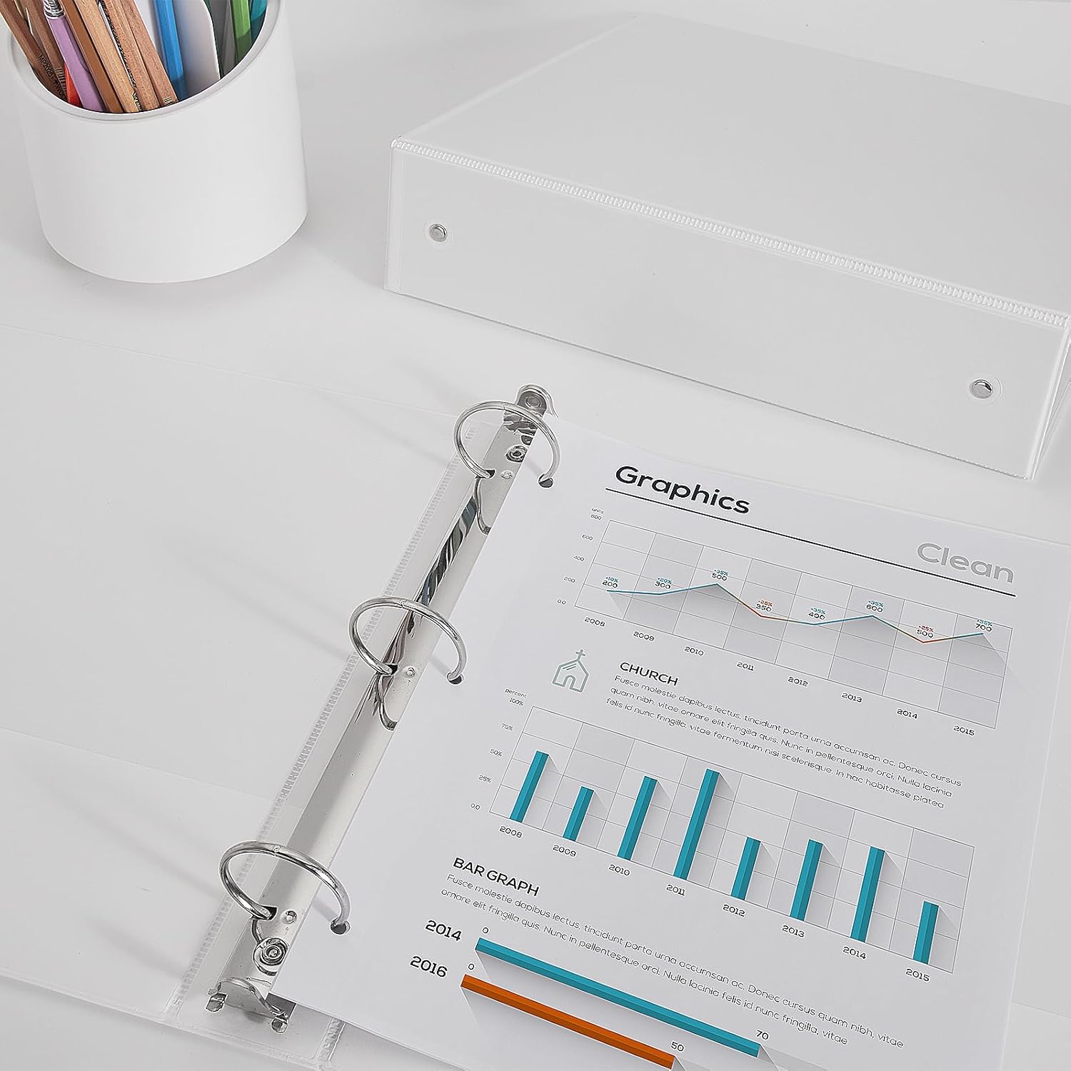 COMIX Sturdy 3 Ring Binder 0.5 inch with Clear View Cover, 1/2" Round Ring View Binder, PVC-Free, 100 Sheets Capacity of US Letter Size Paper, Office & School Supplies, 12 Pack (White) 32 710go1sCOvL. AC SL1500 - northernschoolofshiatsu.co.uk