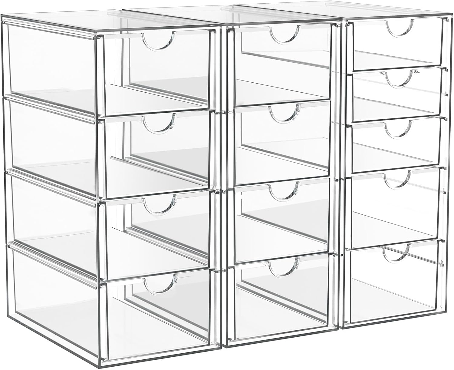 Acrylic Makeup Organizer with 13 Drawers, Bathroom Counter Organizer, Acrylic Organizers, Desk Organizer, Office Supplies, Storage Drawers for Cosmetic, Pencil, Coffee, etc 3 Pack 1 710poY1gWVL. AC SL1500 - northernschoolofshiatsu.co.uk
