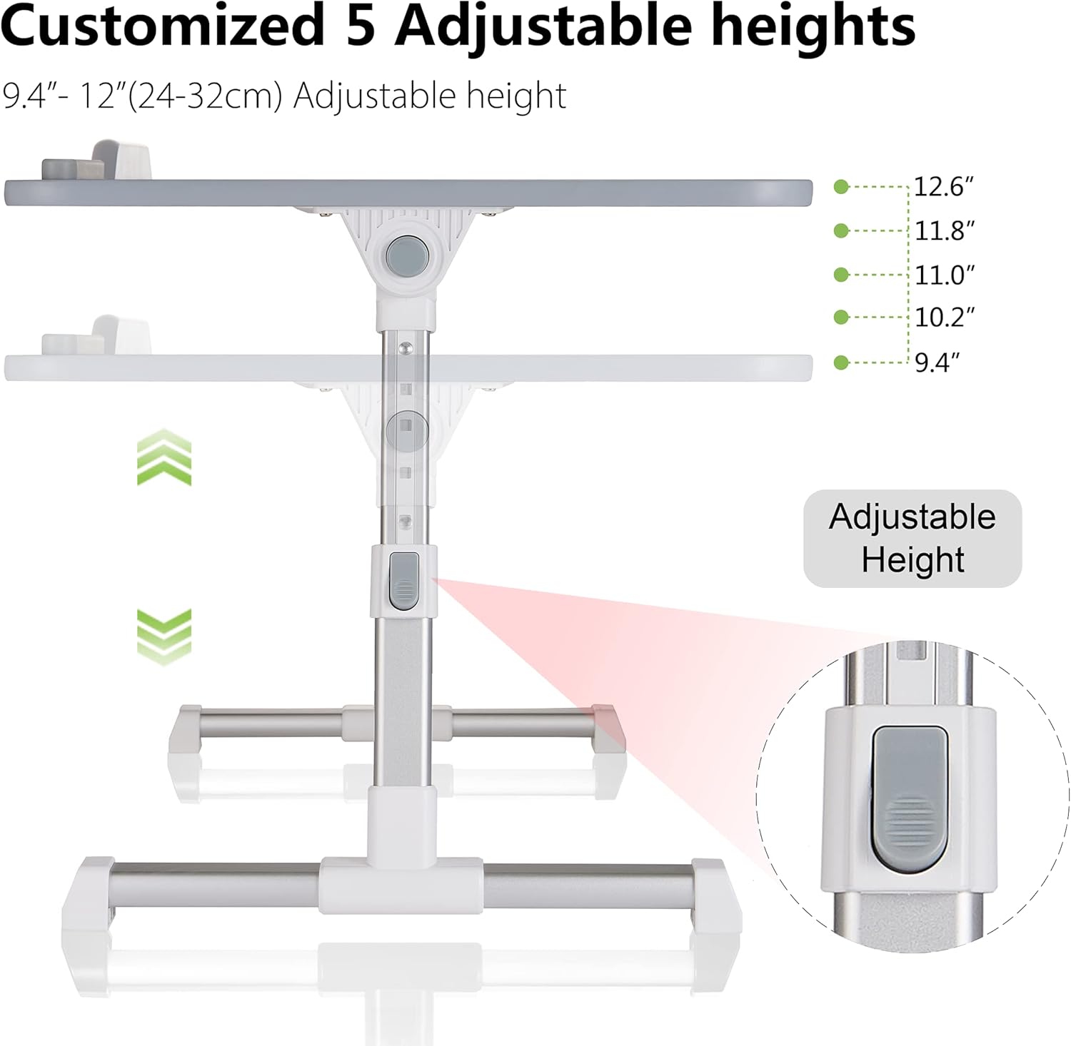 Lap Desk - Adjustable Laptop Table with Cooling Fan for Office, Home, & Travel 3 - northernschoolofshiatsu.co.uk