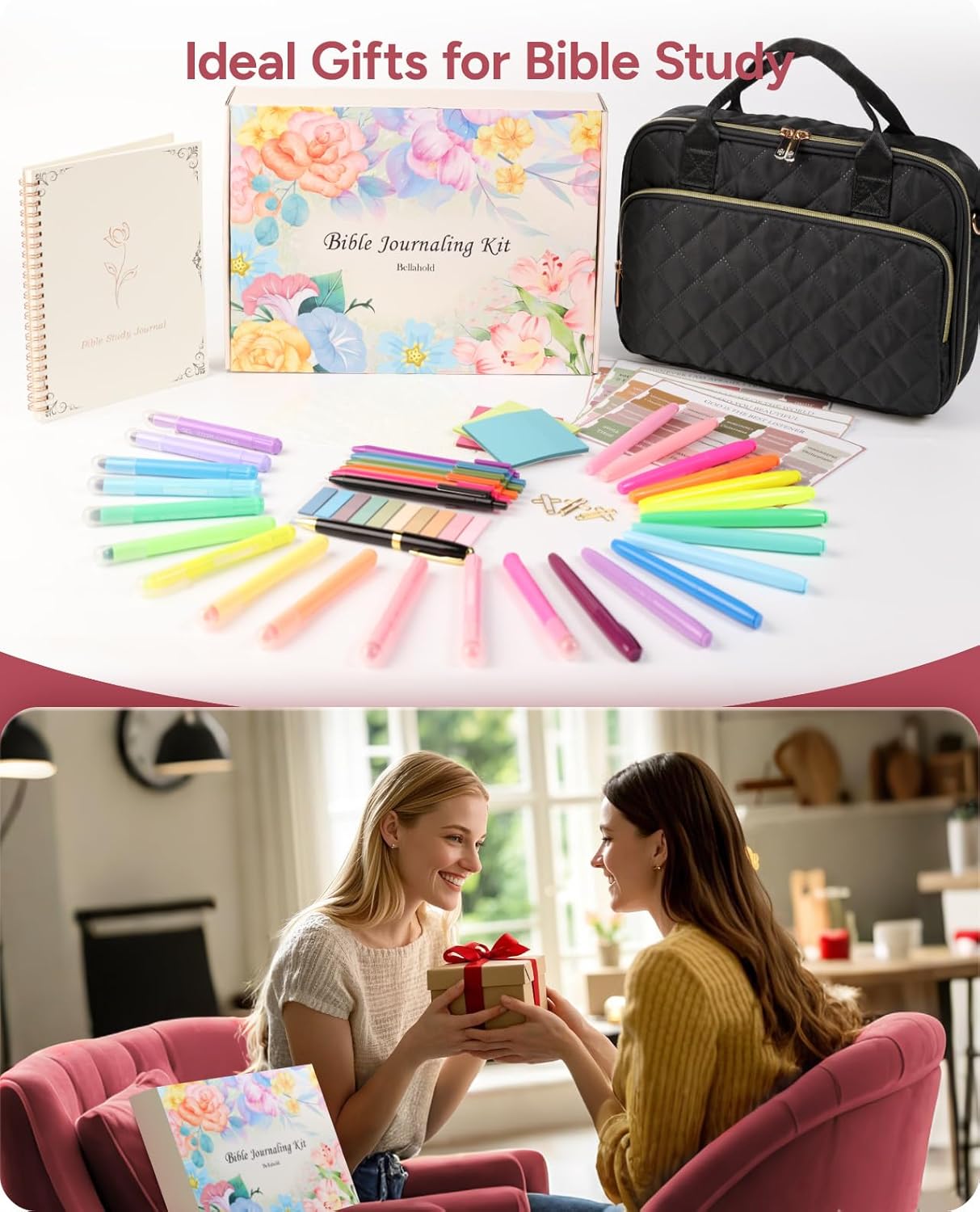 All-in-One Bible Journaling Kit – Quilted Bible Cover Case for Women, 31 Bible Highlighters, 75 Bible Tabs, Bible Study Supplies & Christian Gift for Women and Teens (Shoulder Strap, Black) 6 710zCIMqbtL. AC SL1500 - northernschoolofshiatsu.co.uk
